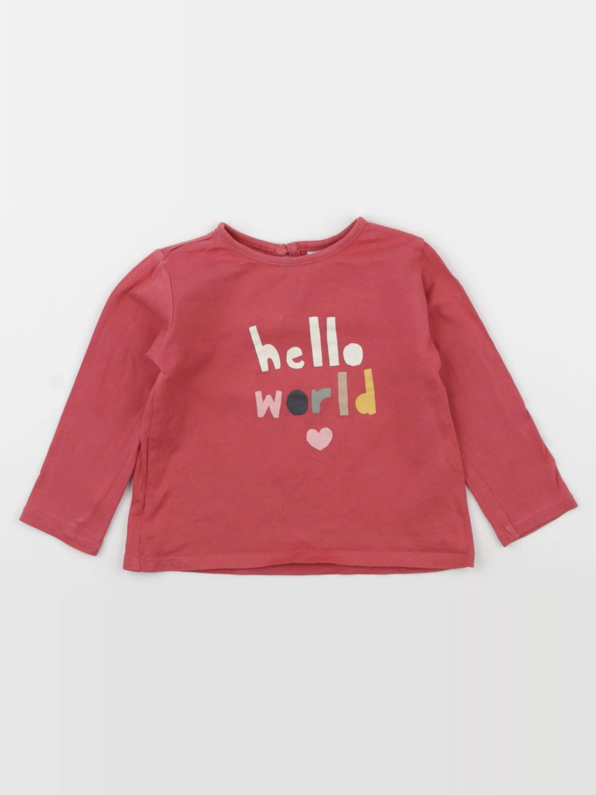 H&M - tee-shirt rose - 9 mois
