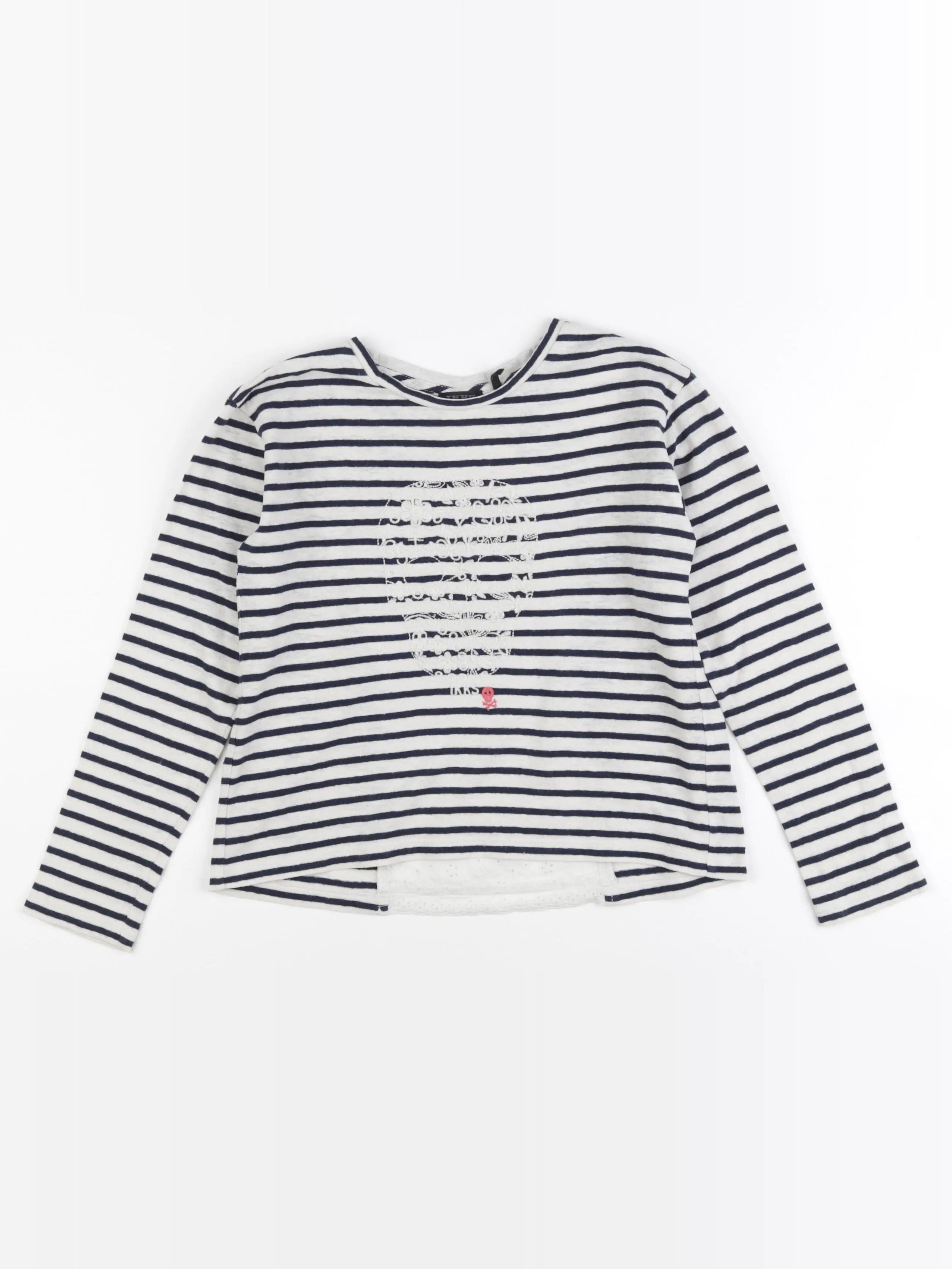 IKKS - tee-shirt imprimé au dos bleu, blanc - 8 ans