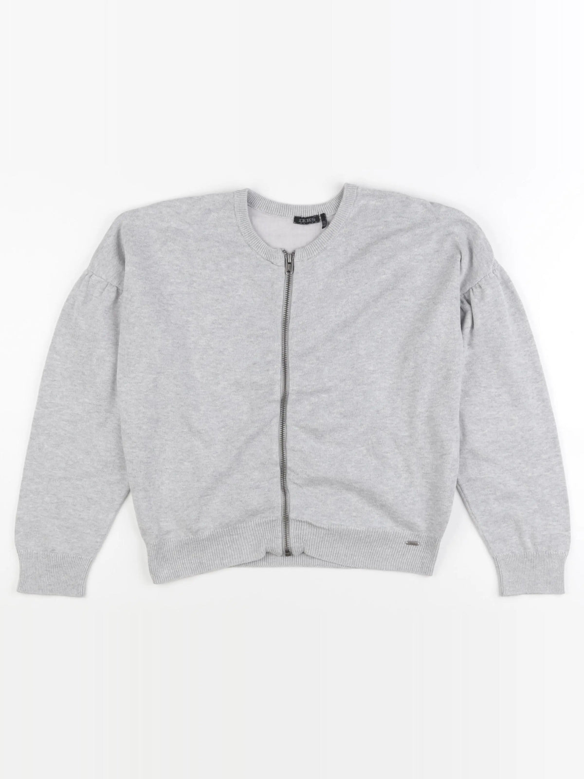 IKKS - gilet imprimé au dos gris - 10 ans