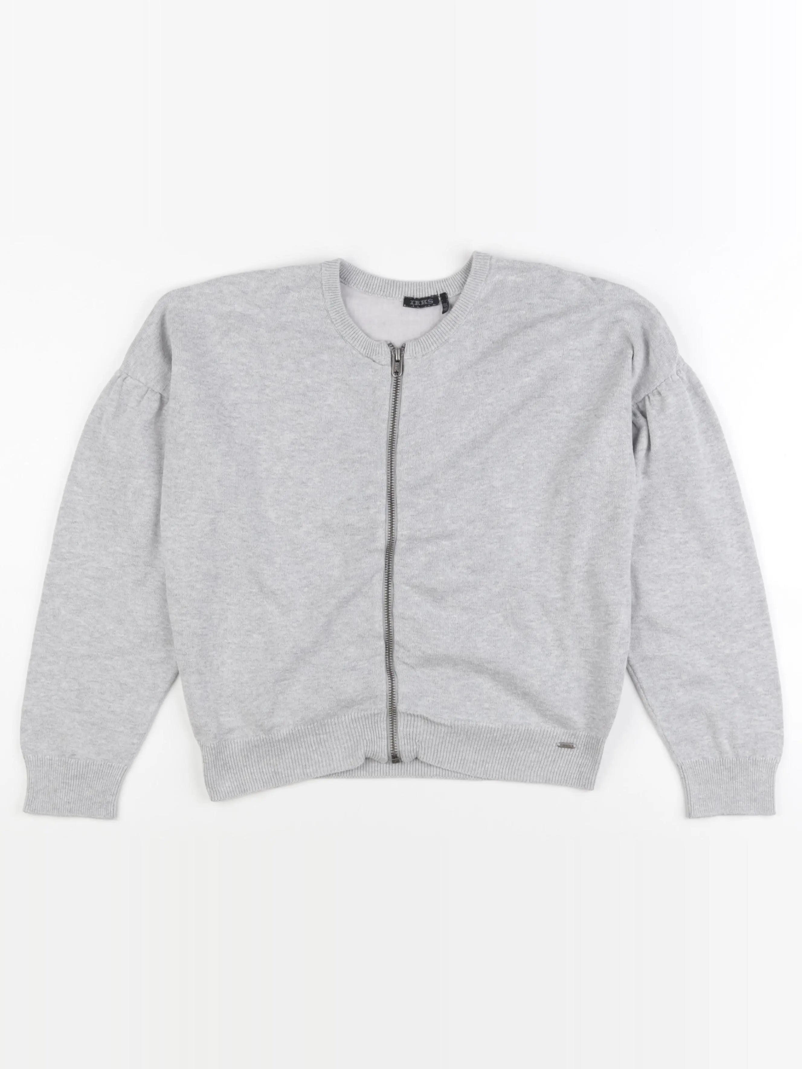 IKKS - gilet imprimé au dos gris - 10 ans