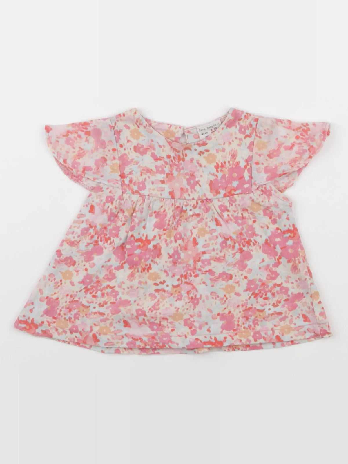 Zara - tee-shirt rose - 9/12 mois