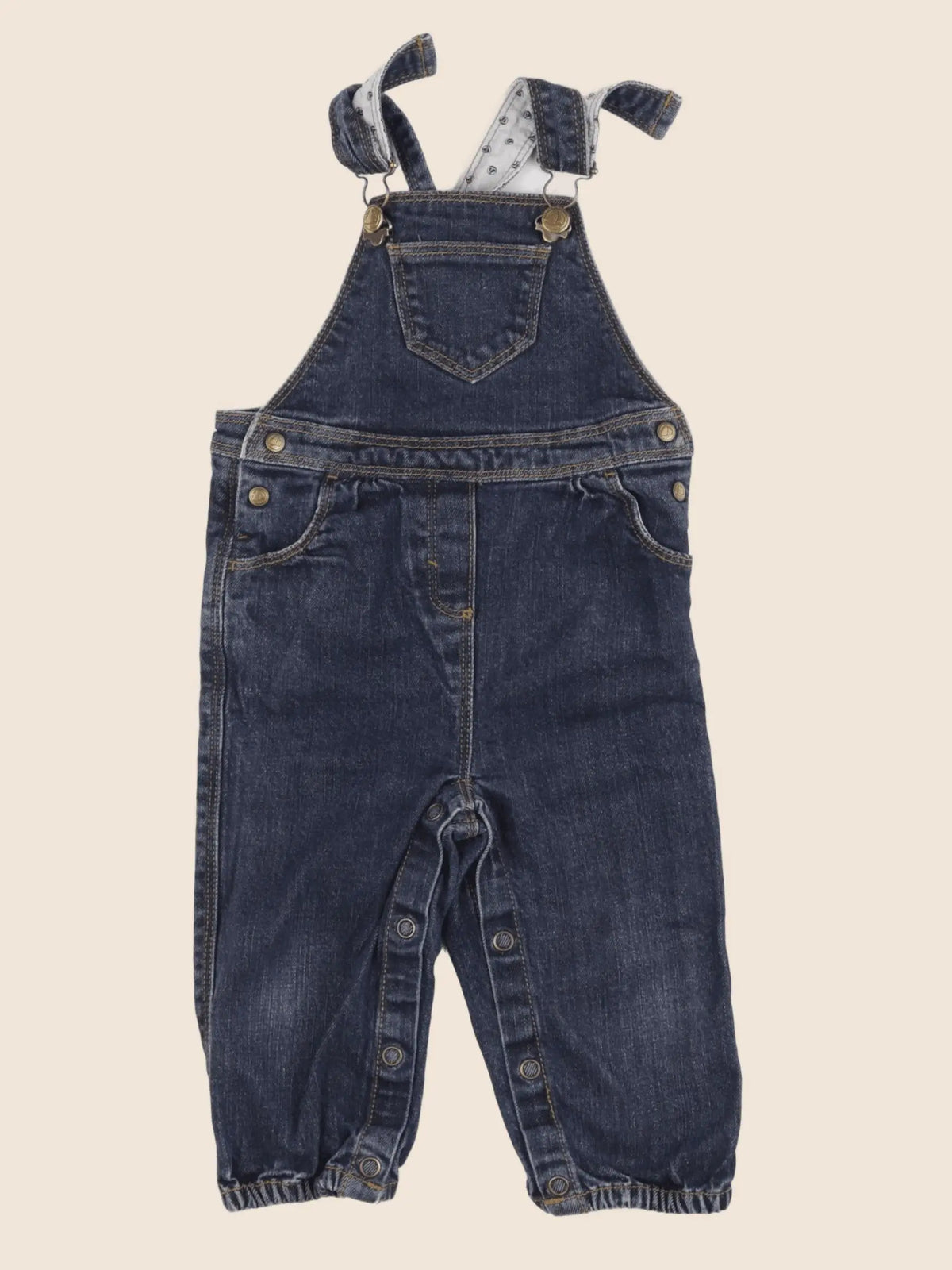 Petit Bateau - salopette bleu - 6 mois