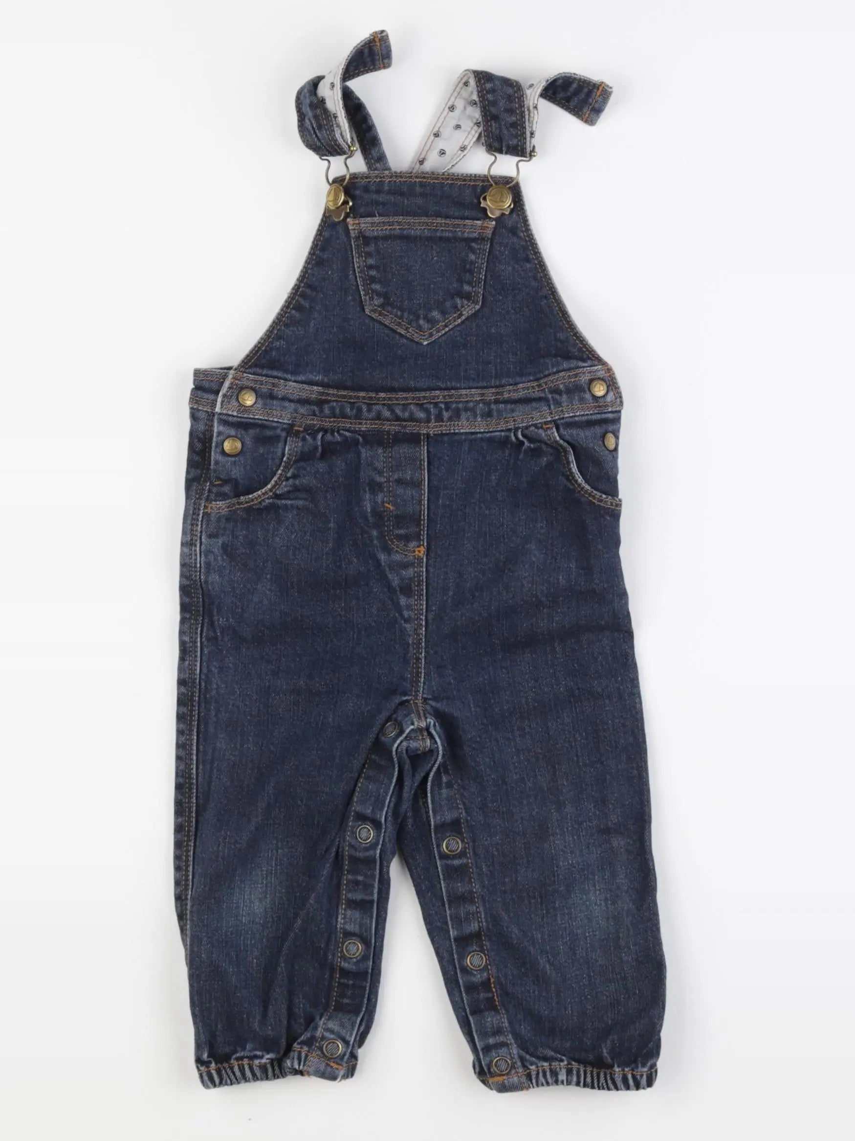 Petit Bateau - salopette bleu - 6 mois
