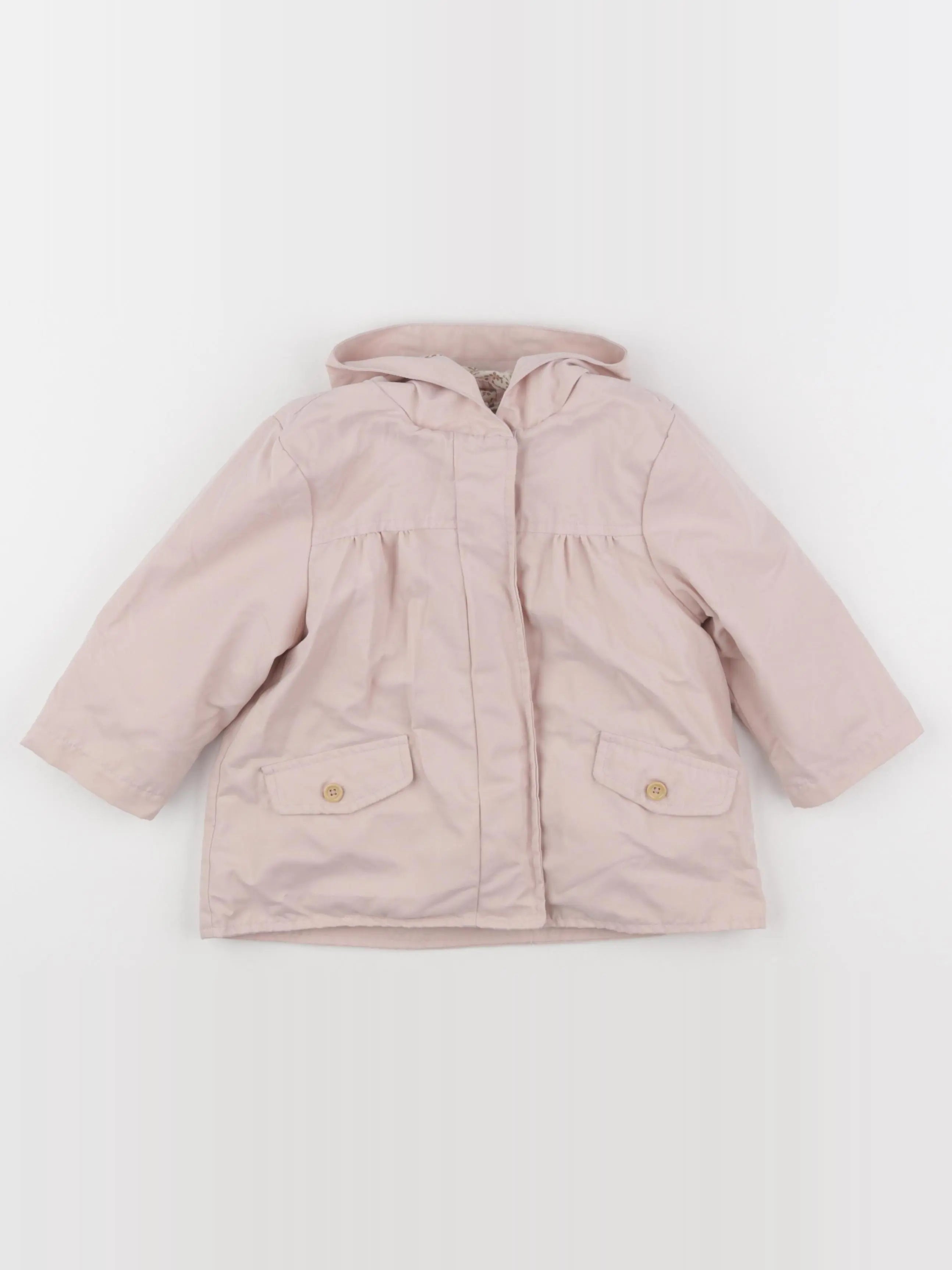 Vertbaudet - veste doublure amovible rose - 18 mois