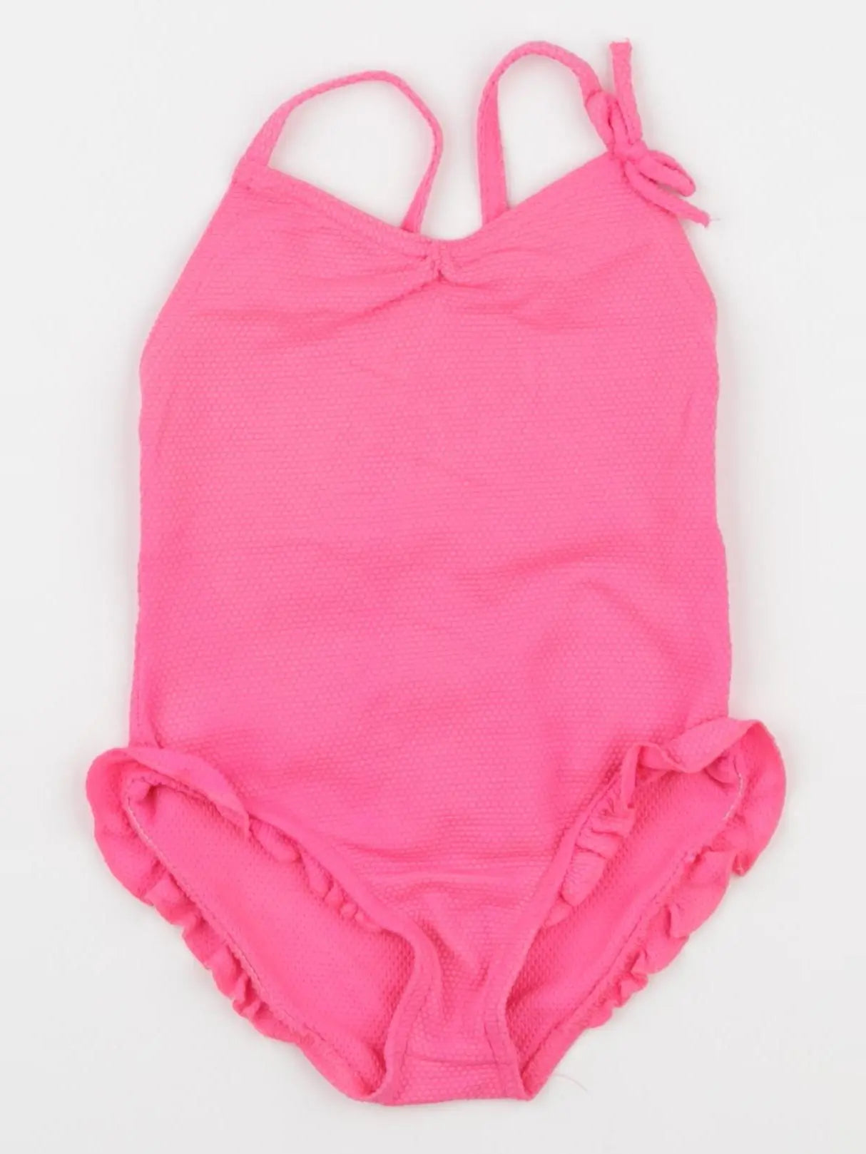 Monoprix - maillot de bain rose fluo - 3 ans
