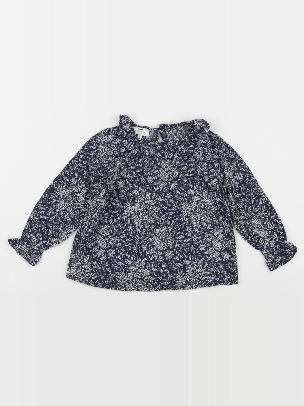 Vertbaudet - blouse bleu - 3 ans
