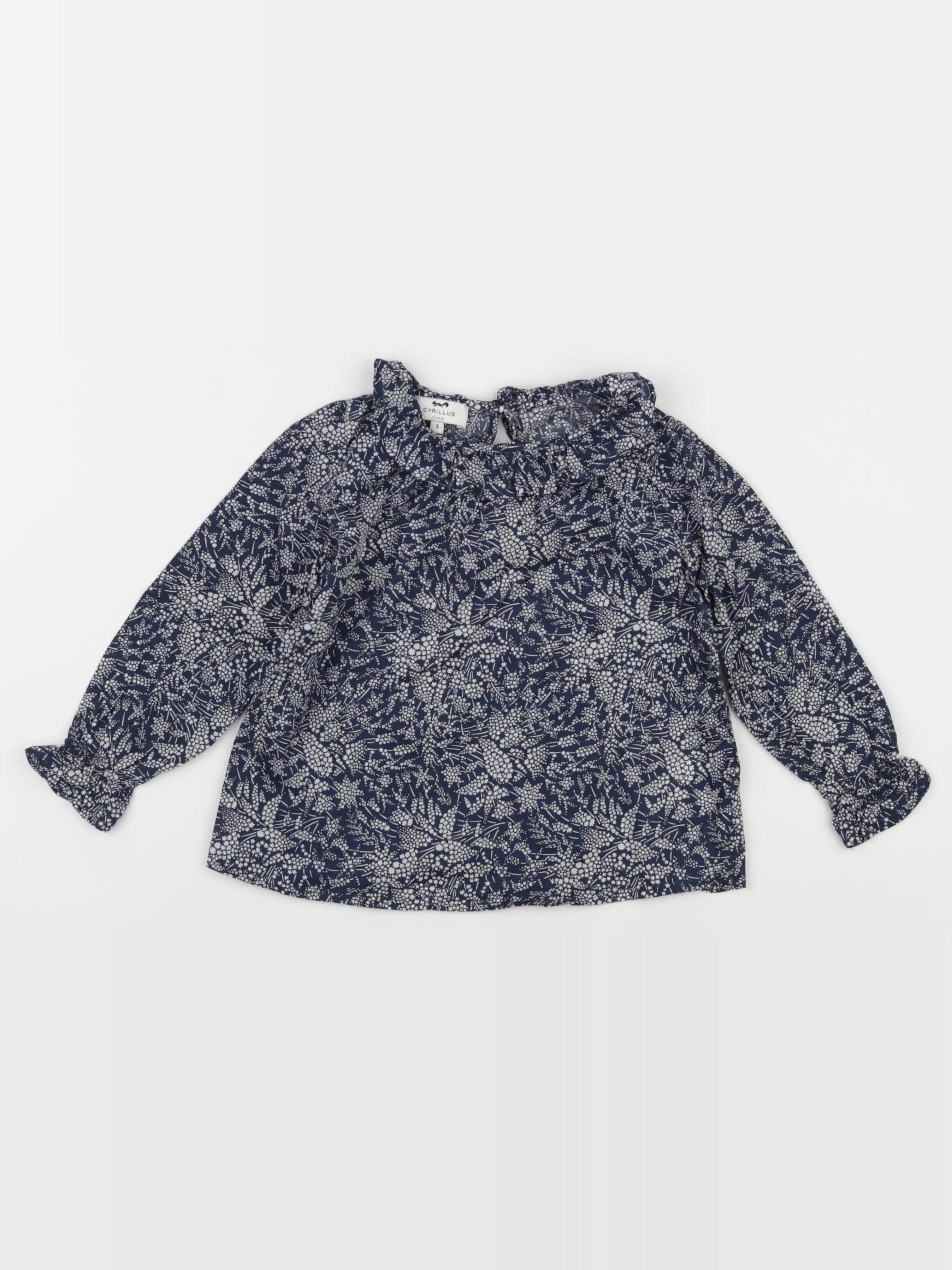 Vertbaudet - blouse bleu - 3 ans