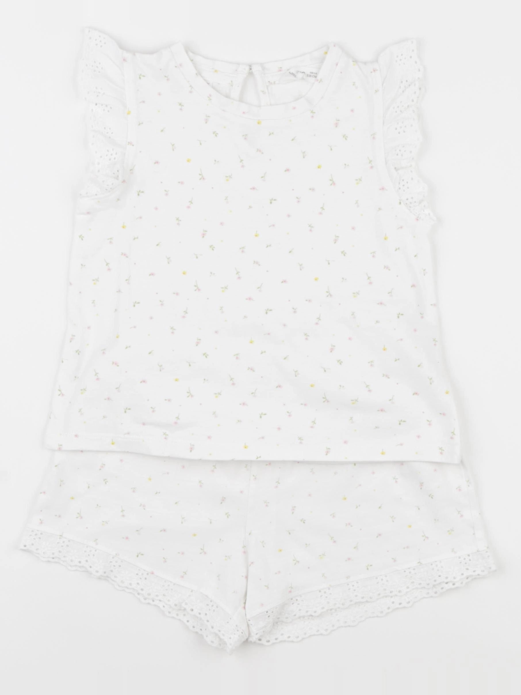 Mango - pyjama coton blanc - 4/5 ans