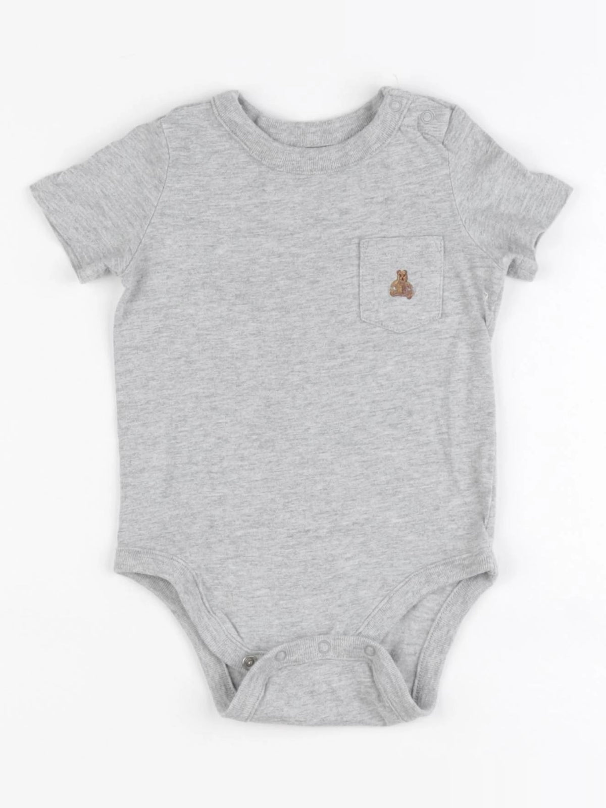 GAP - body gris - 3/6 mois