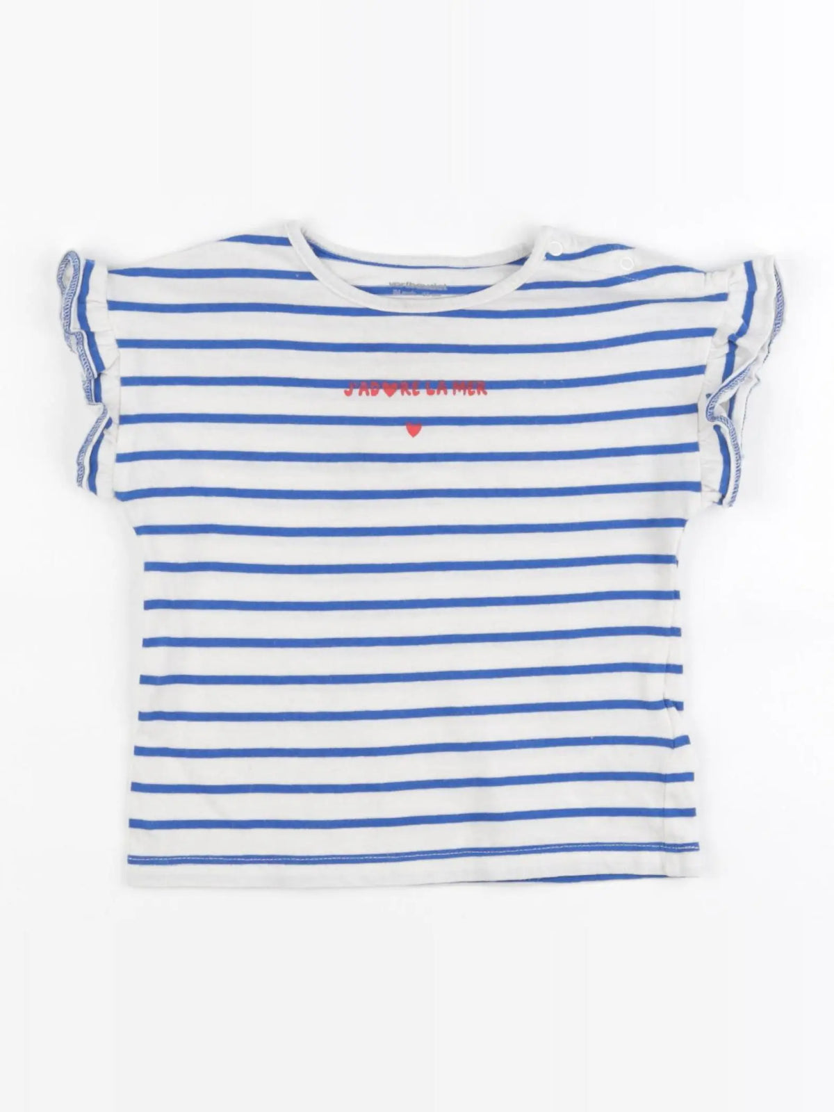 Vertbaudet - tee-shirt bleu - 24 mois