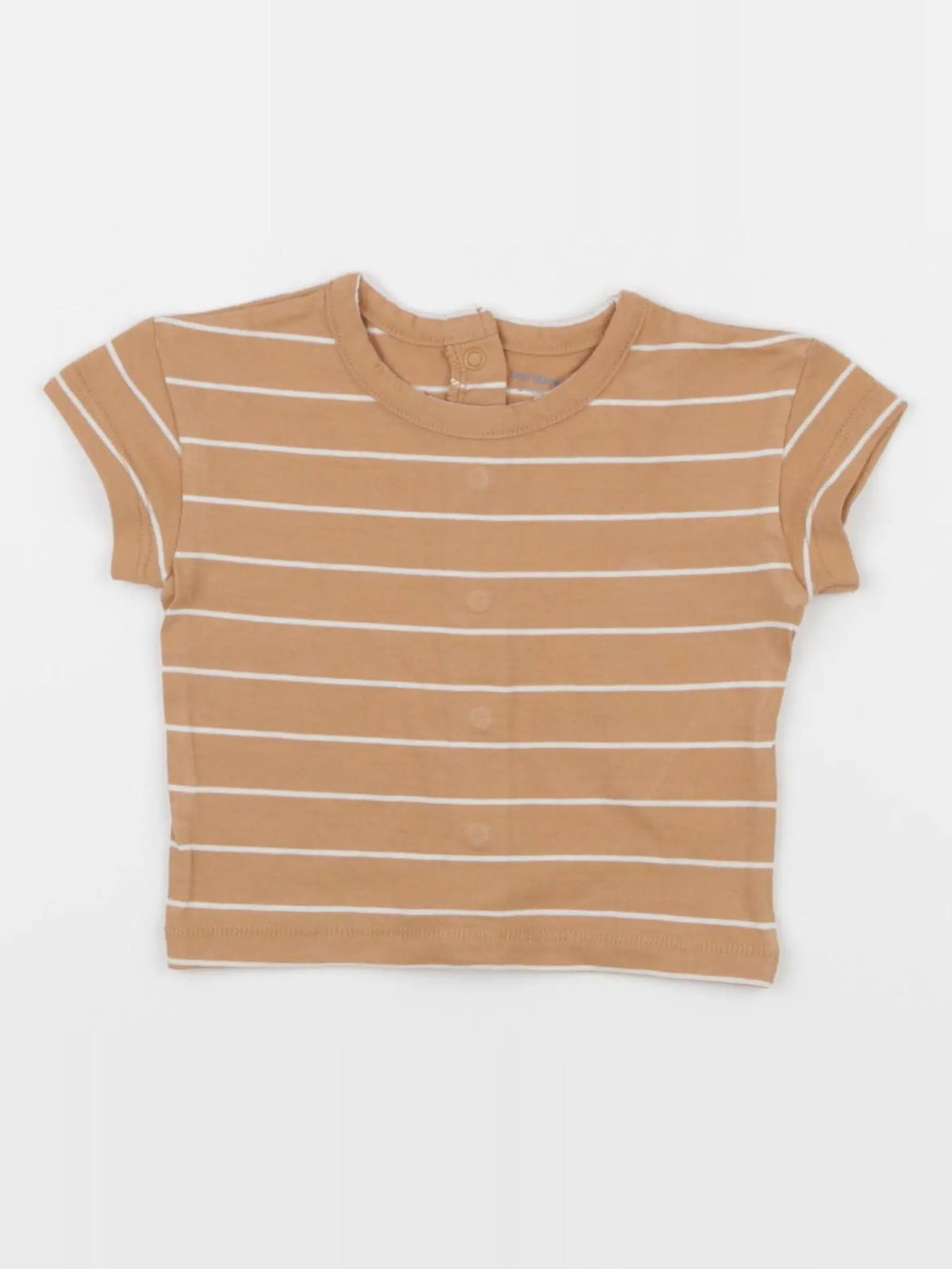 Vertbaudet - tee-shirt marron - 3 mois