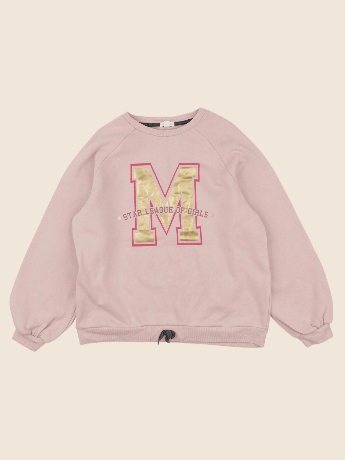 Vertbaudet - sweat rose, or - 14 ans