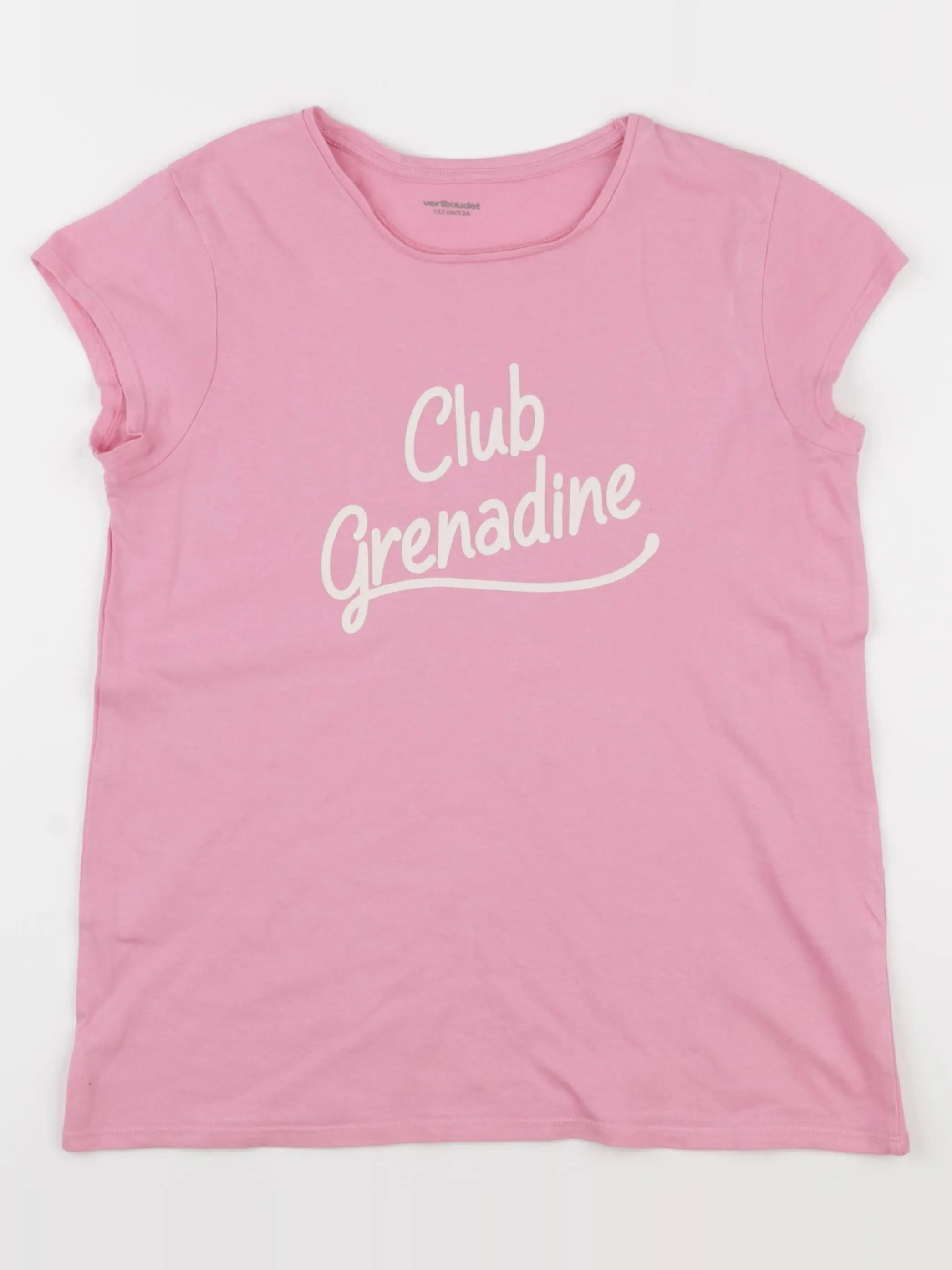 Vertbaudet - tee-shirt rose - 12 ans