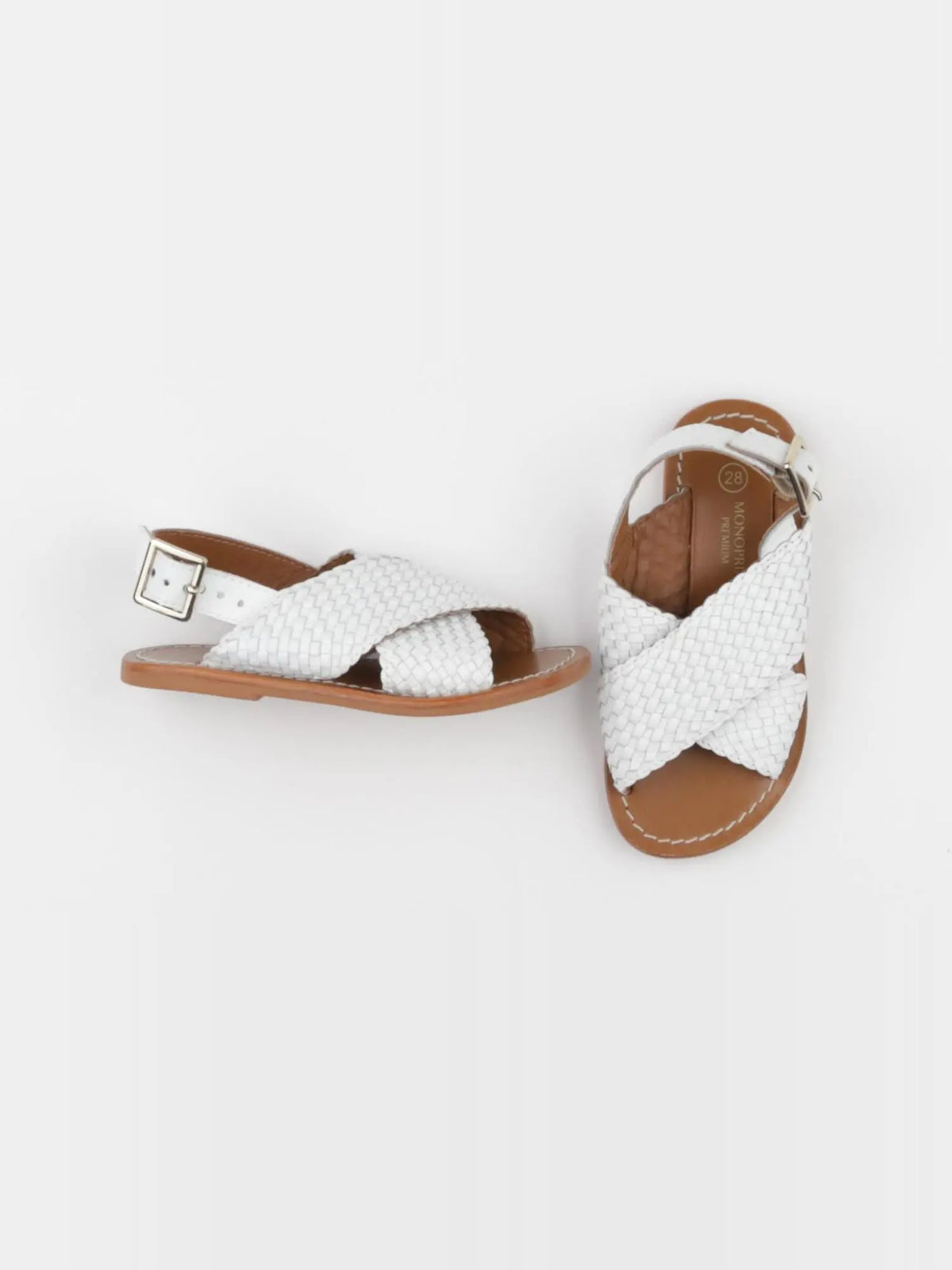 Monoprix - sandales blanc - pointure 28