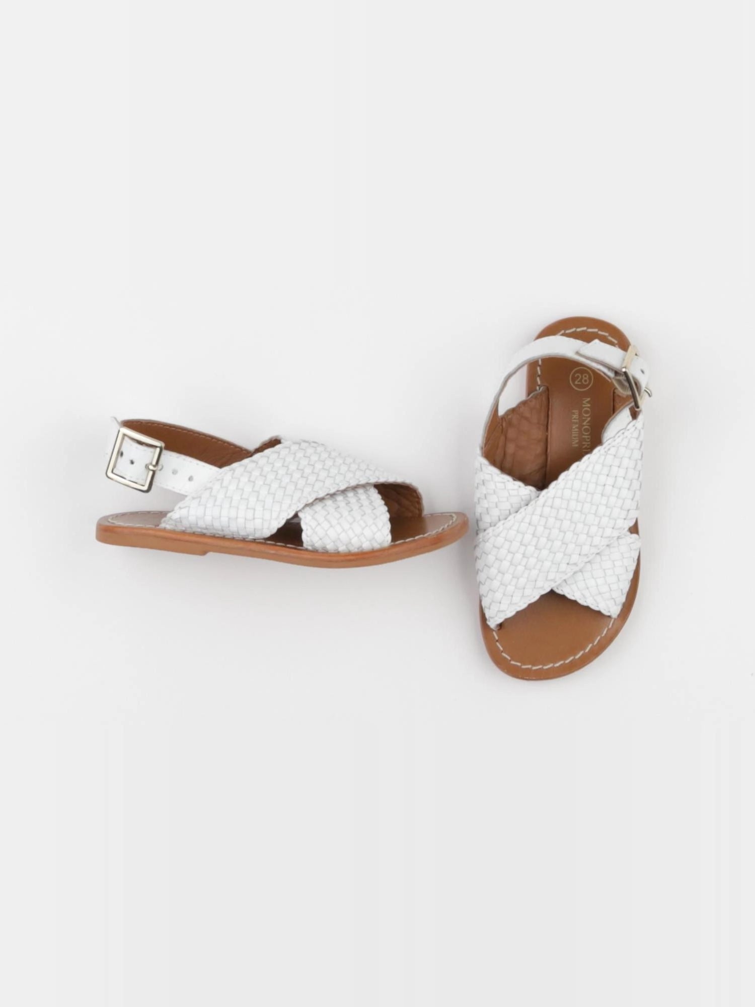 Monoprix - sandales blanc - pointure 28