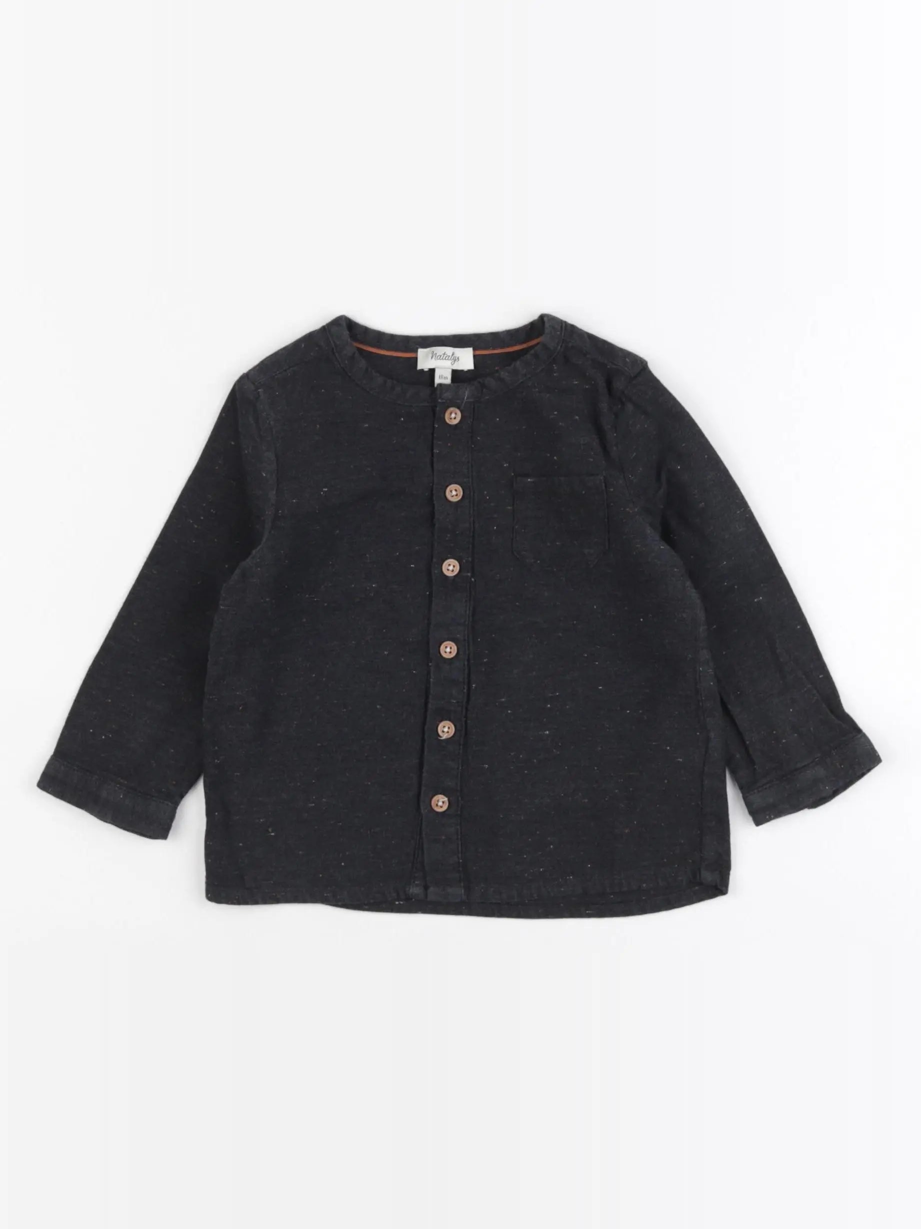 Natalys - chemise noir - 18 mois