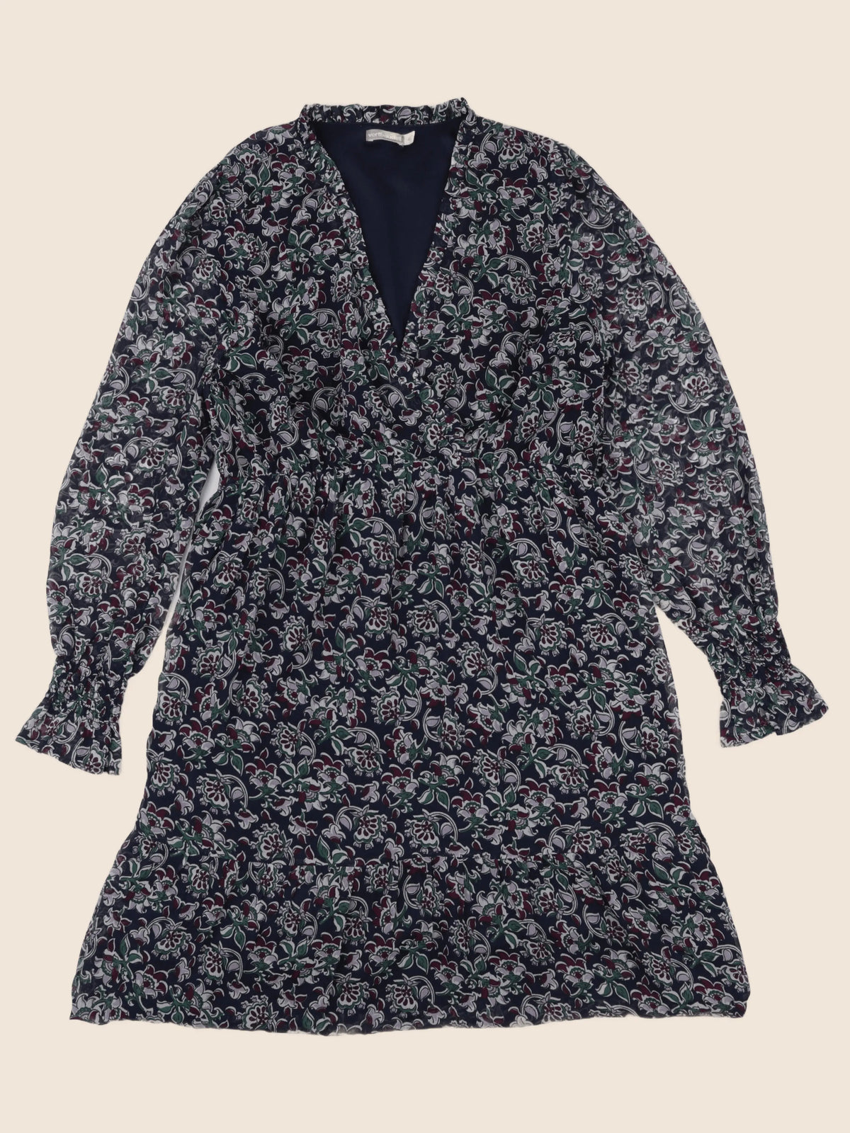Vertbaudet - robe grossesse, allaitement bleu, violet, vert - 42