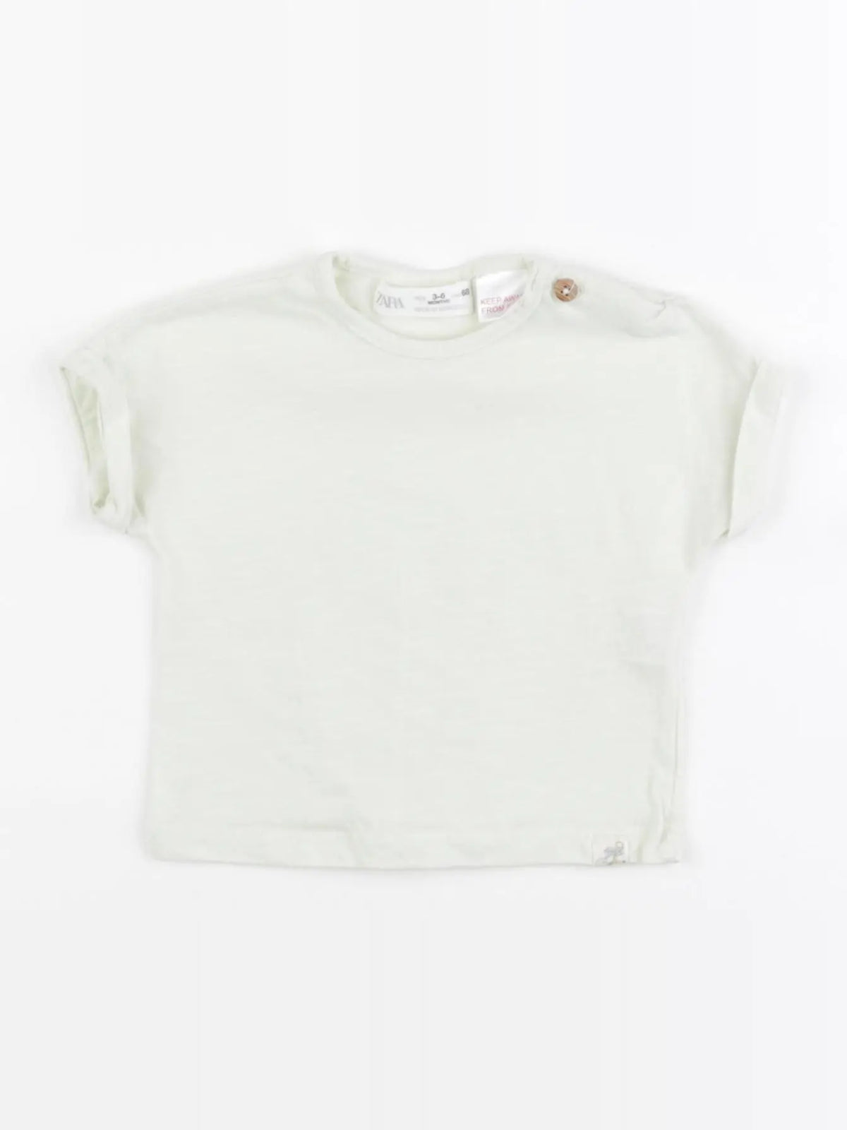 Zara - tee-shirt vert - 3/6 mois