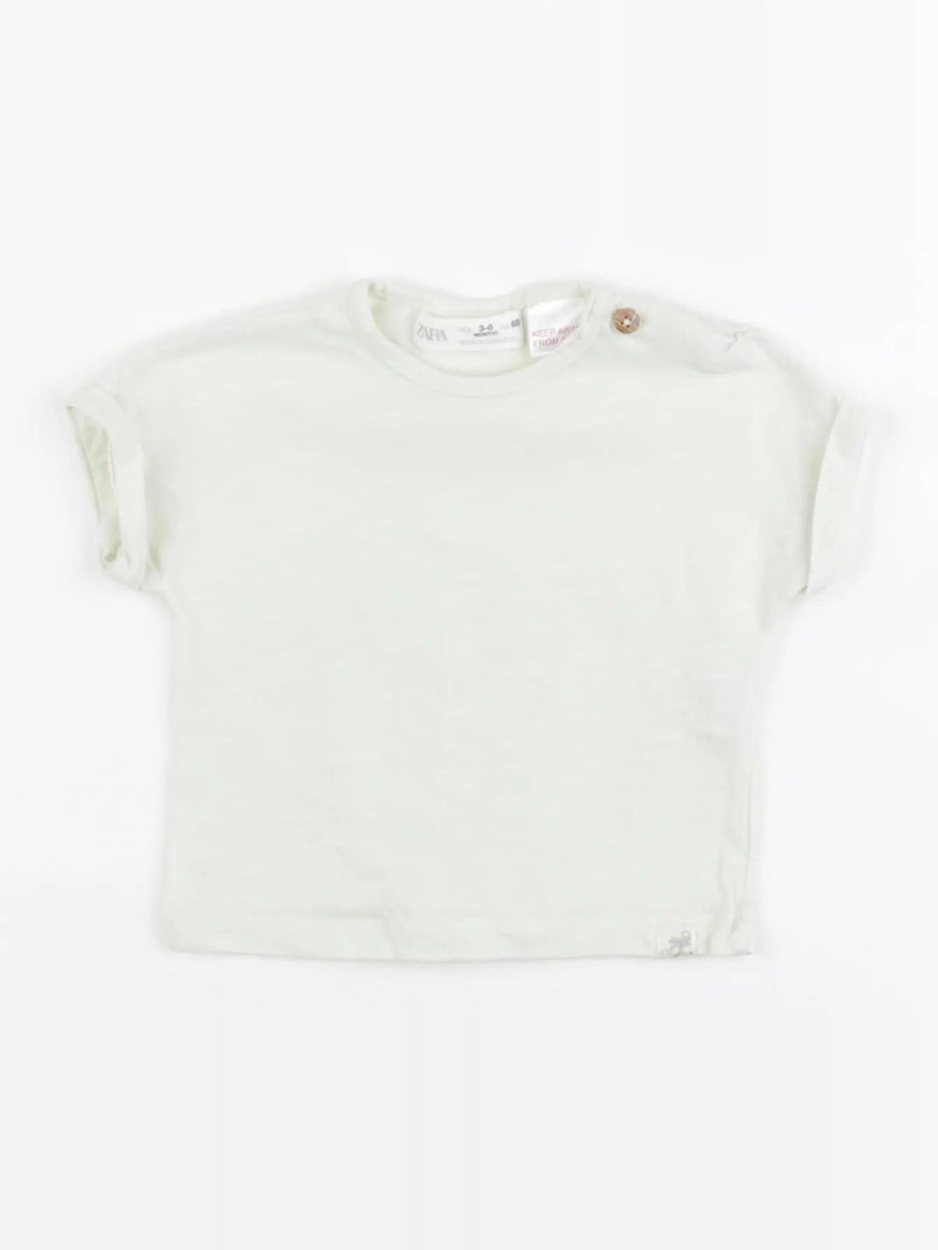 Zara - tee-shirt vert - 3/6 mois