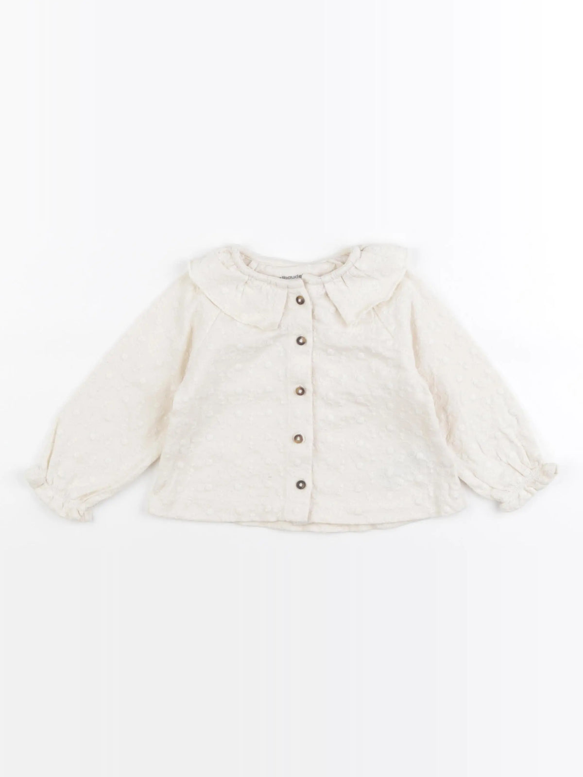 Vertbaudet - tee-shirt beige - 12 mois