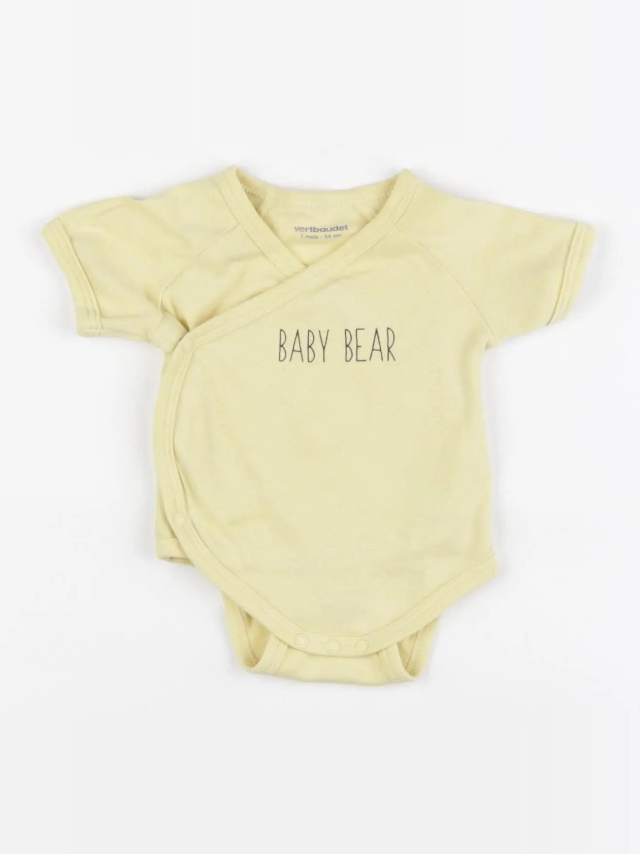 Vertbaudet - body jaune - 1 mois