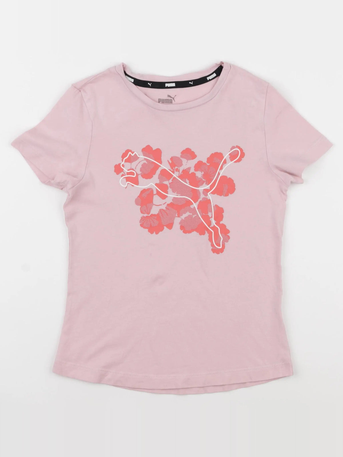 Puma - tee-shirt rose - 9/10 ans