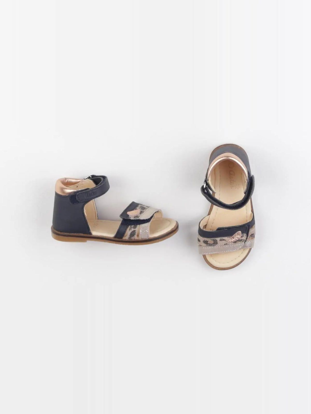 Aster - sandales bleu, or - pointure 23