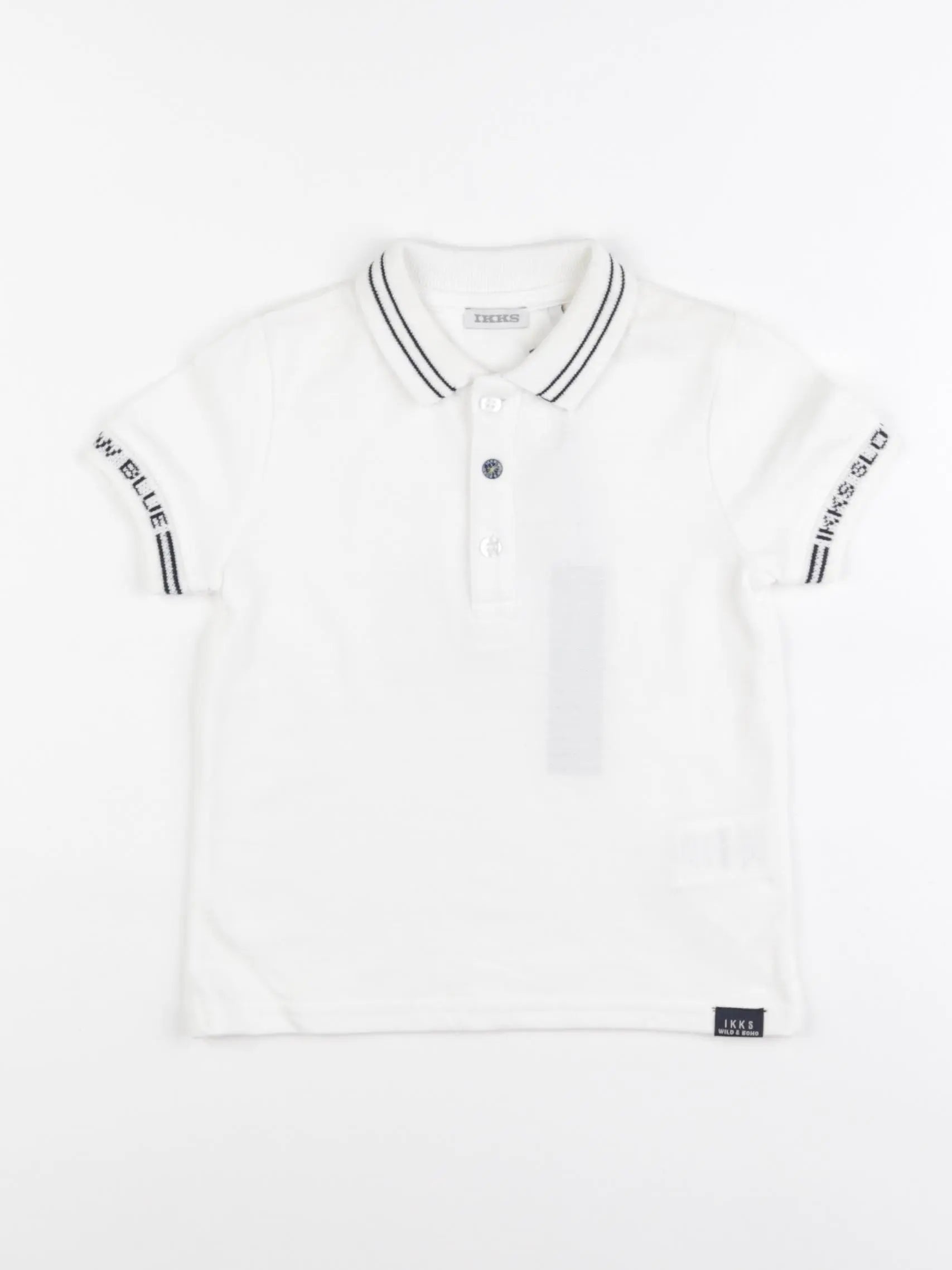 IKKS - polo imprimé au dos blanc - 18 mois