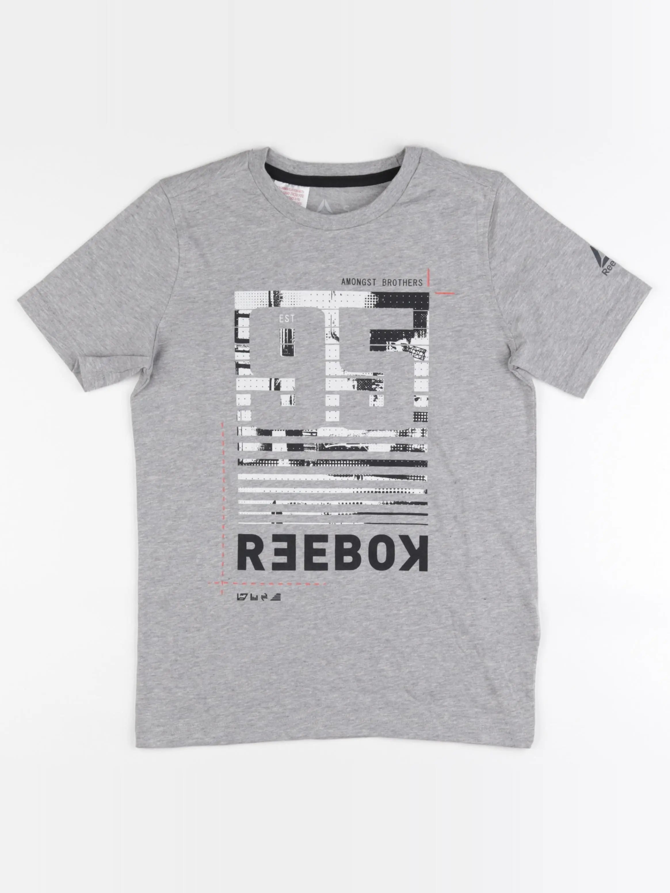 Reebok - tee-shirt gris - 9/10 ans