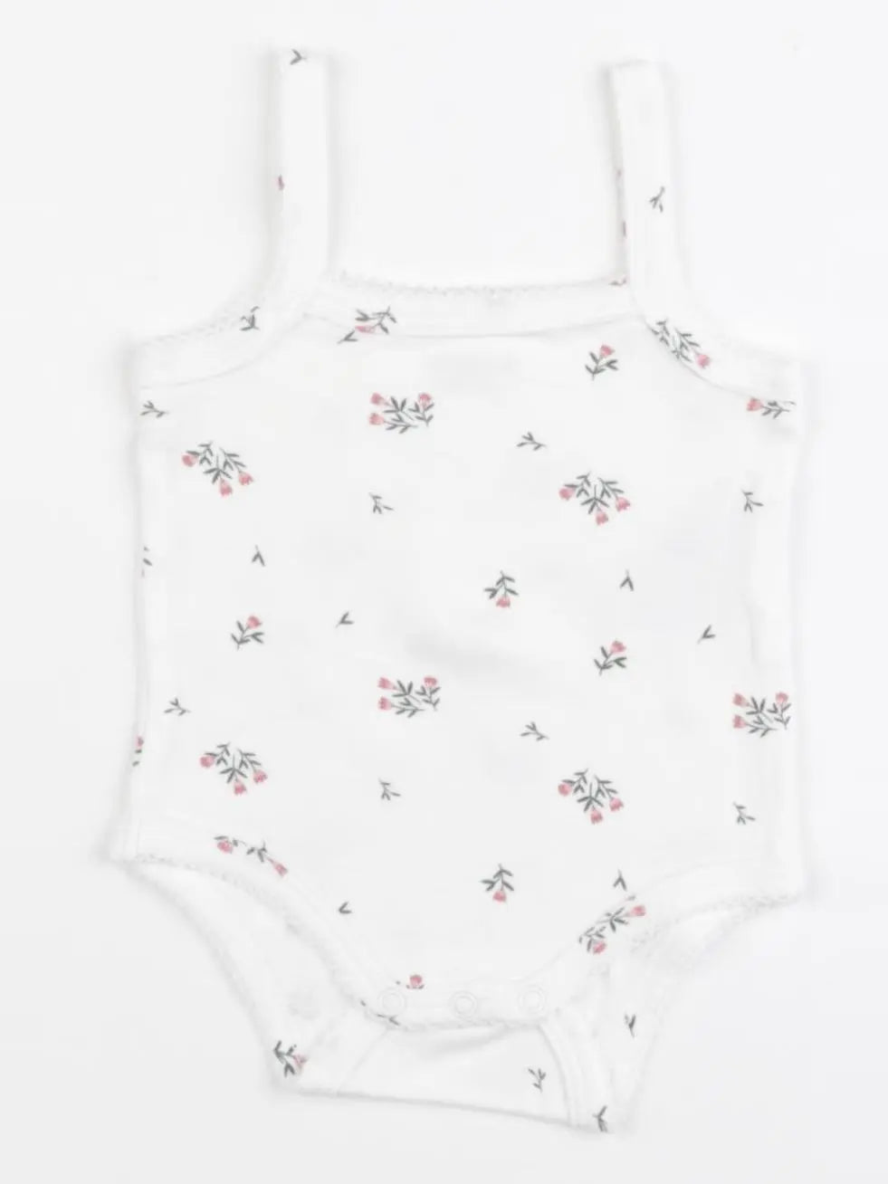 Vertbaudet - body rose, blanc, vert - 3 mois