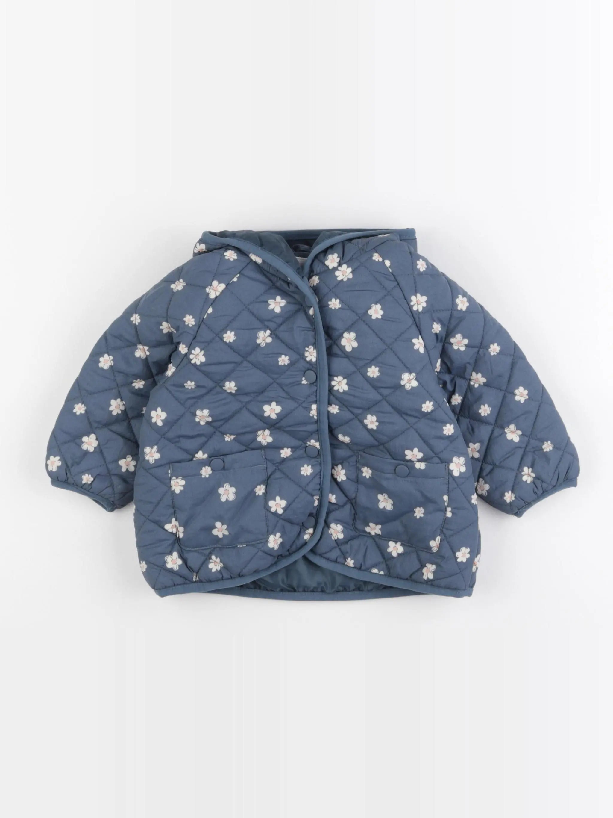 Vertbaudet - veste bleu - 9 mois