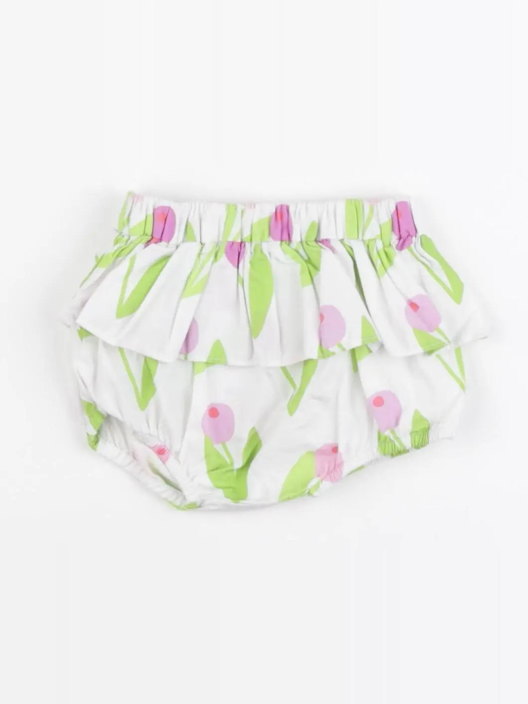 Jacadi - bloomer blanc, vert - 3 mois