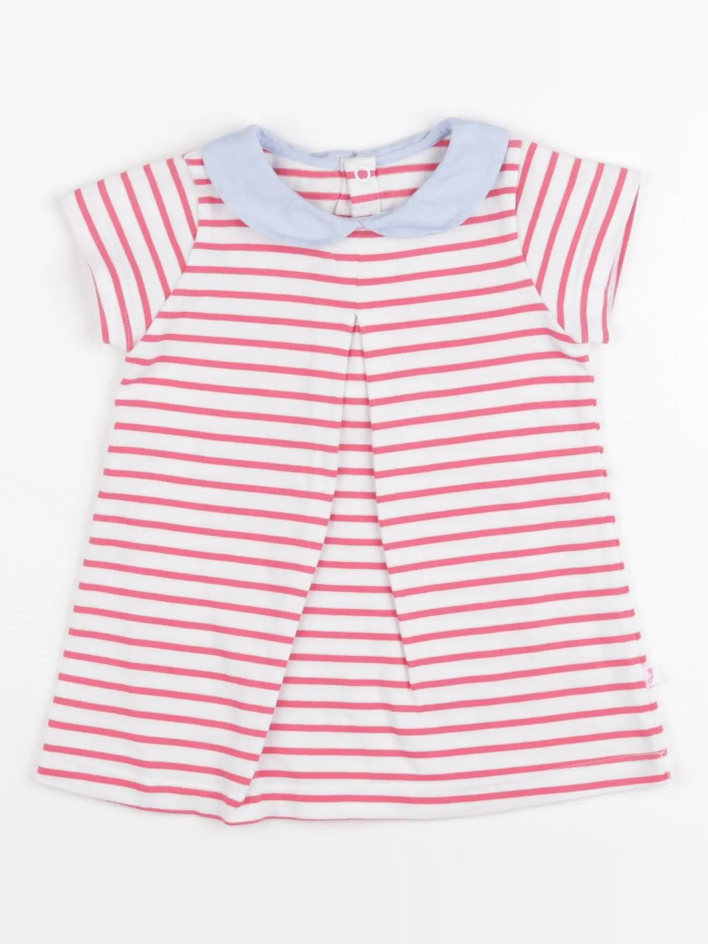 Jacadi - robe blanc, rose - 18 mois