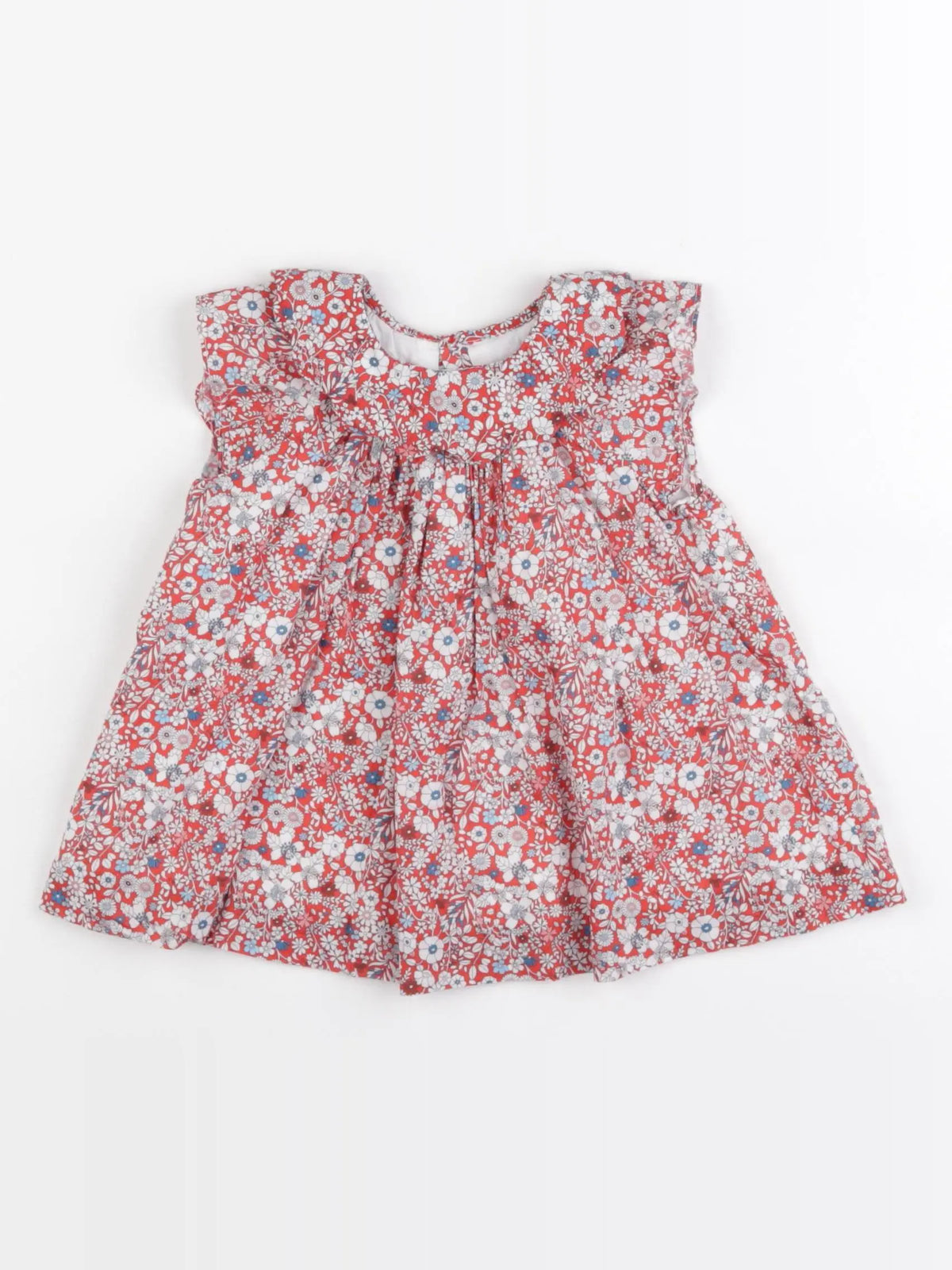 Jacadi - robe liberty rouge - 6 mois