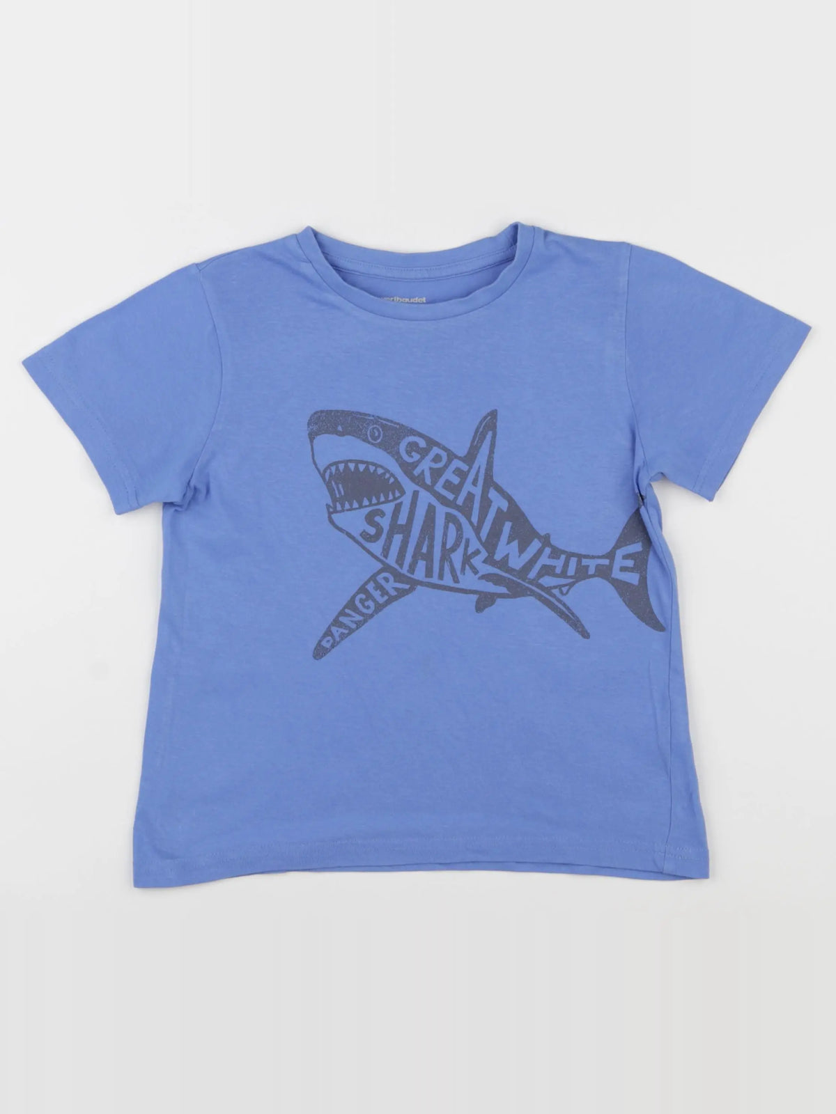 Vertbaudet - tee-shirt bleu - 6 ans
