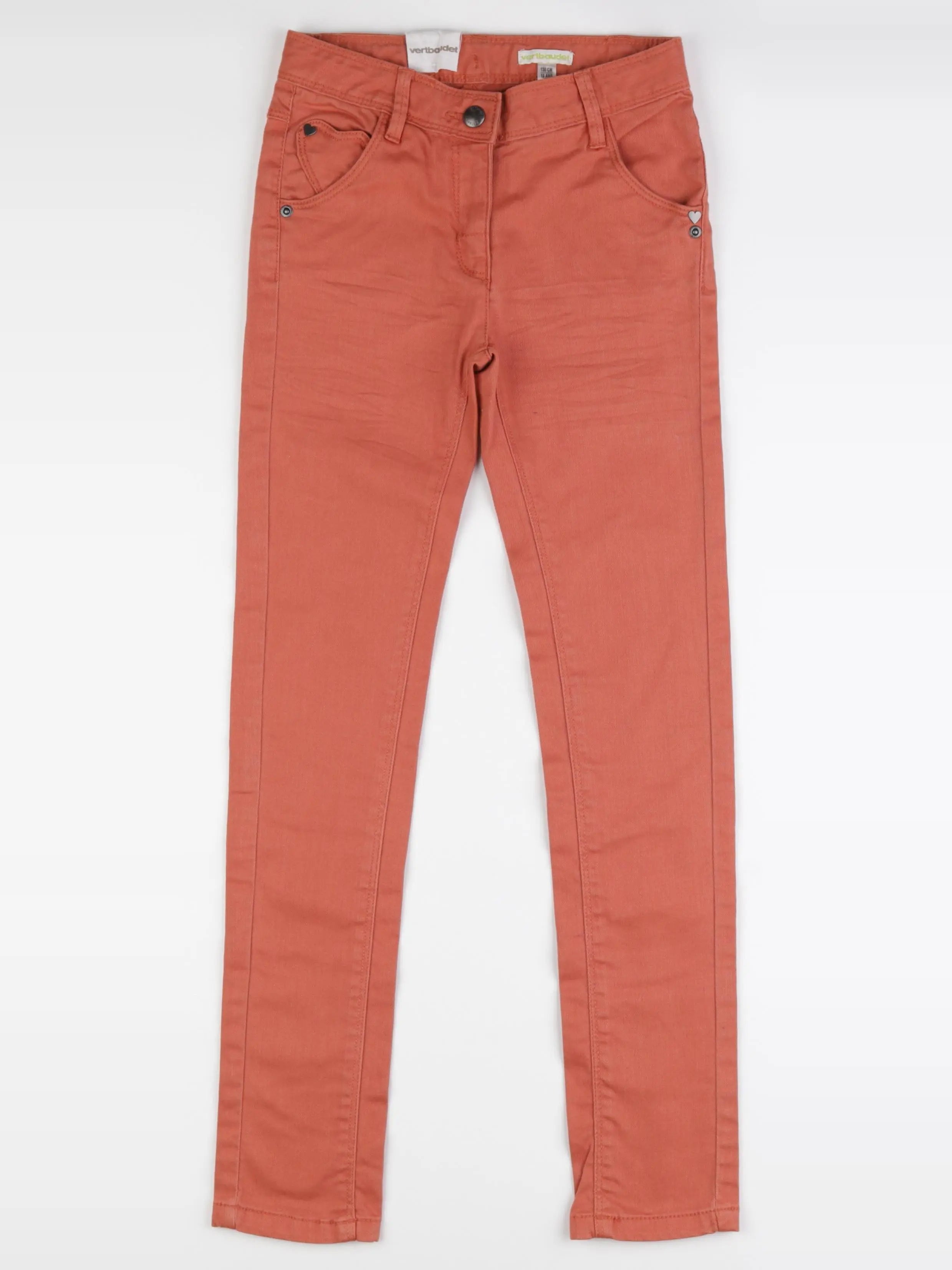 Vertbaudet - jean orange - 10 ans