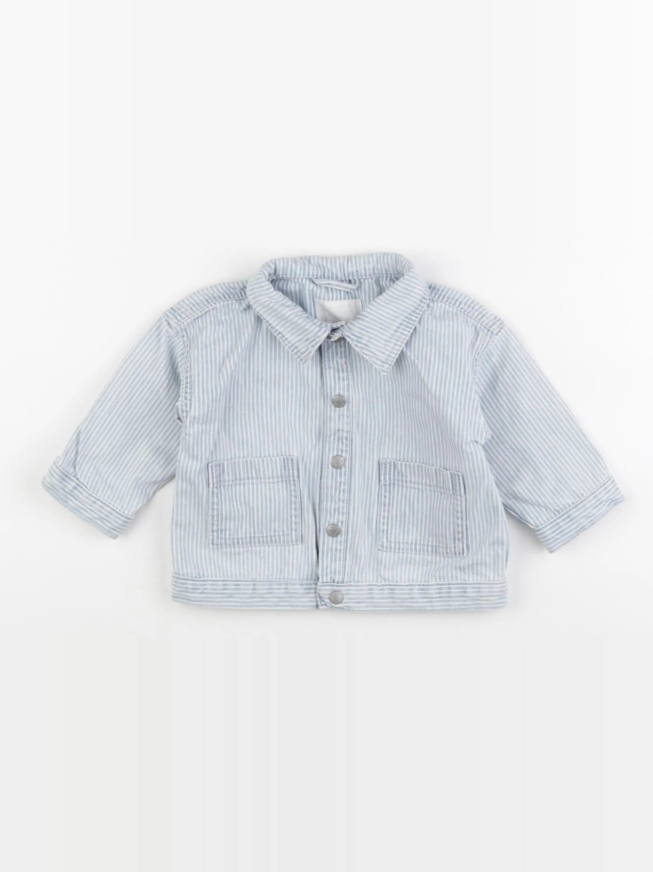 Vertbaudet - veste bleu - 12 mois