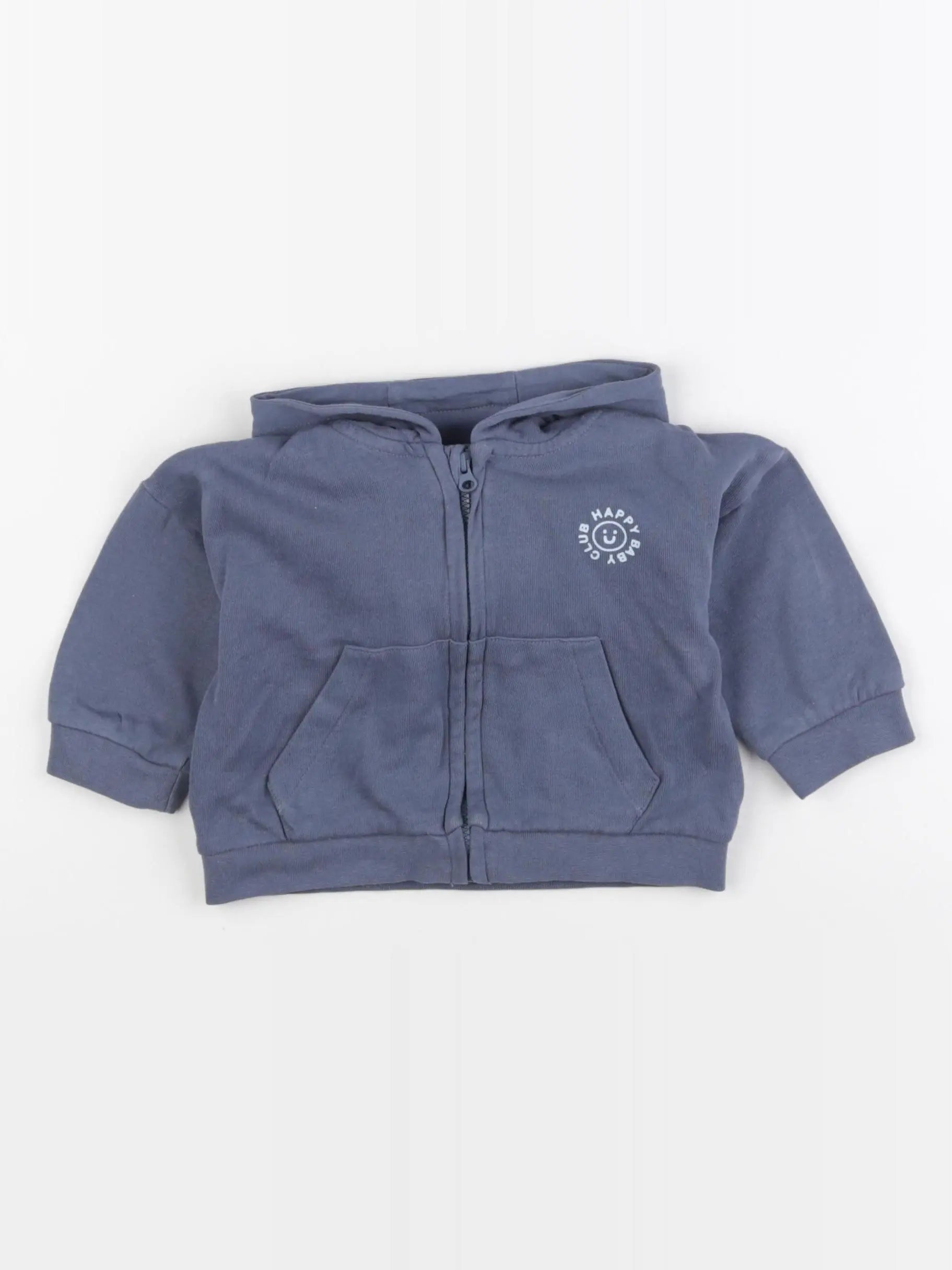 Vertbaudet - sweat bleu - 9 mois