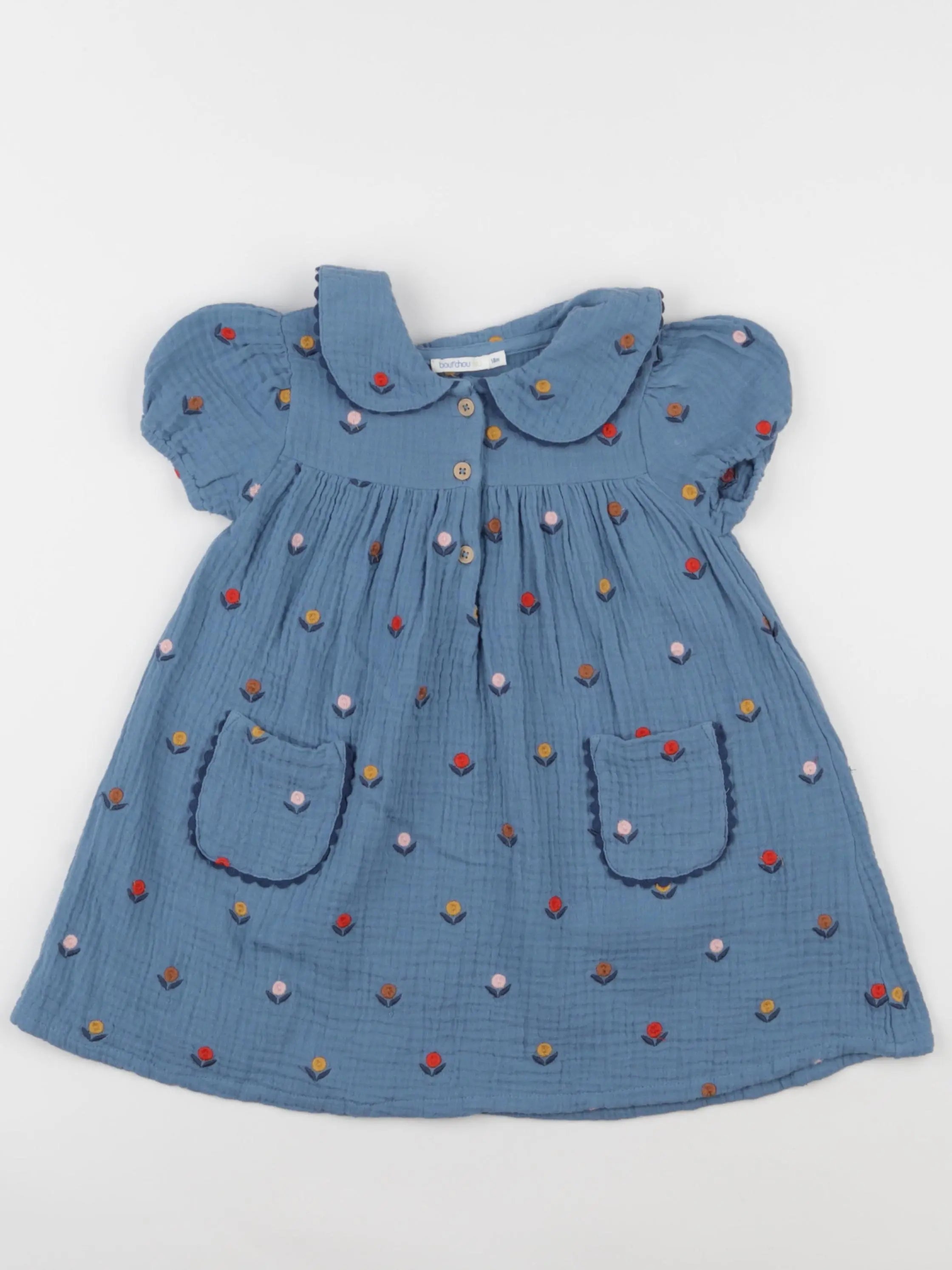 Boutchou - robe bleu - 18 mois