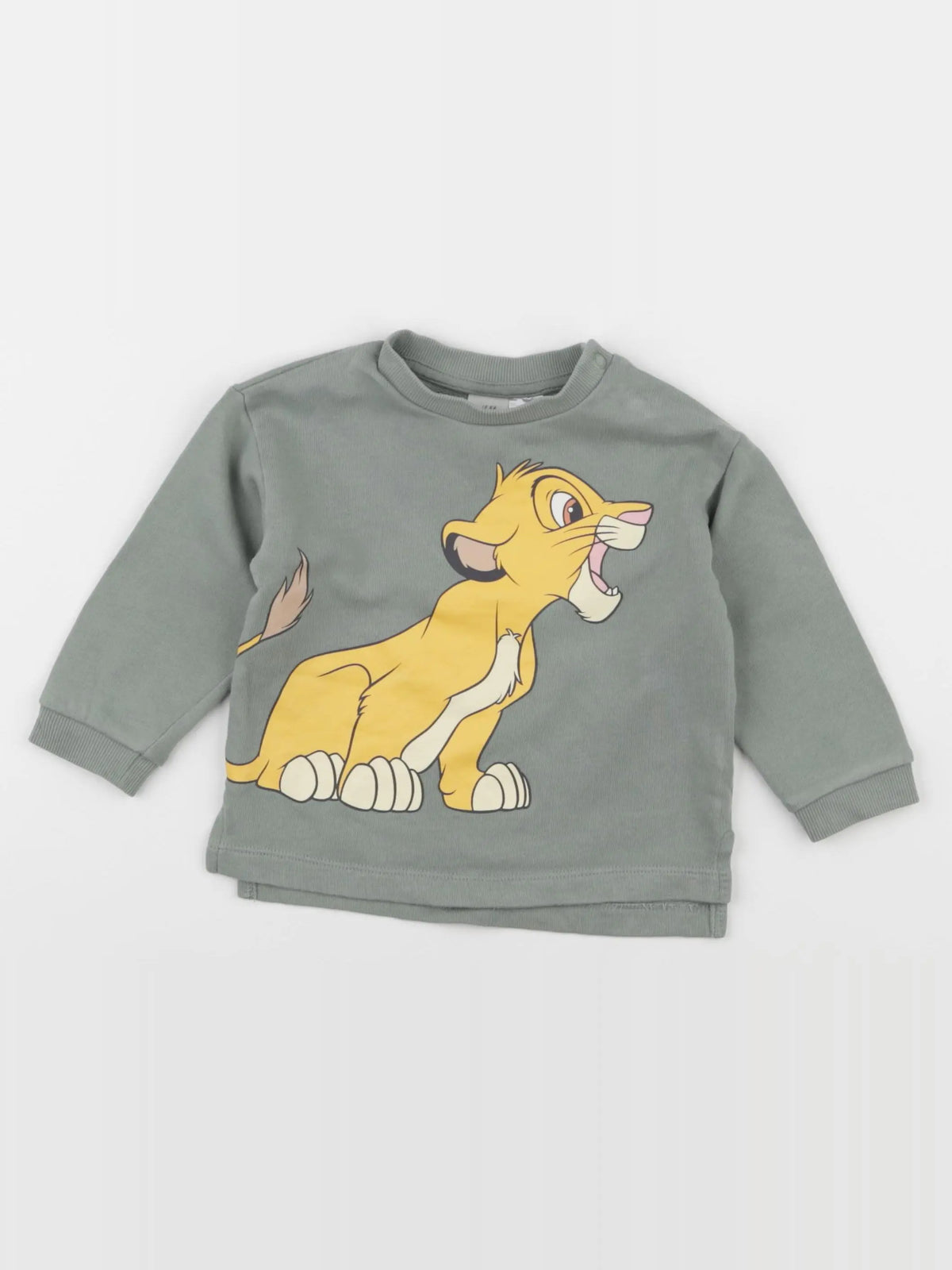 H&M - sweat vert - 6/9 mois