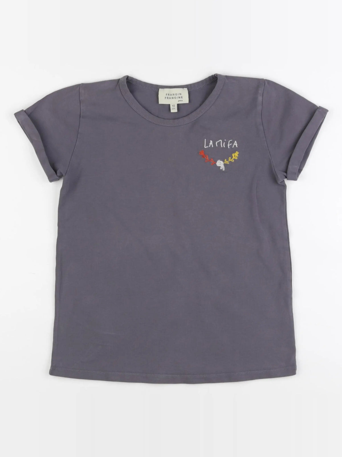 Frangin Frangine - tee-shirt gris - 10 ans