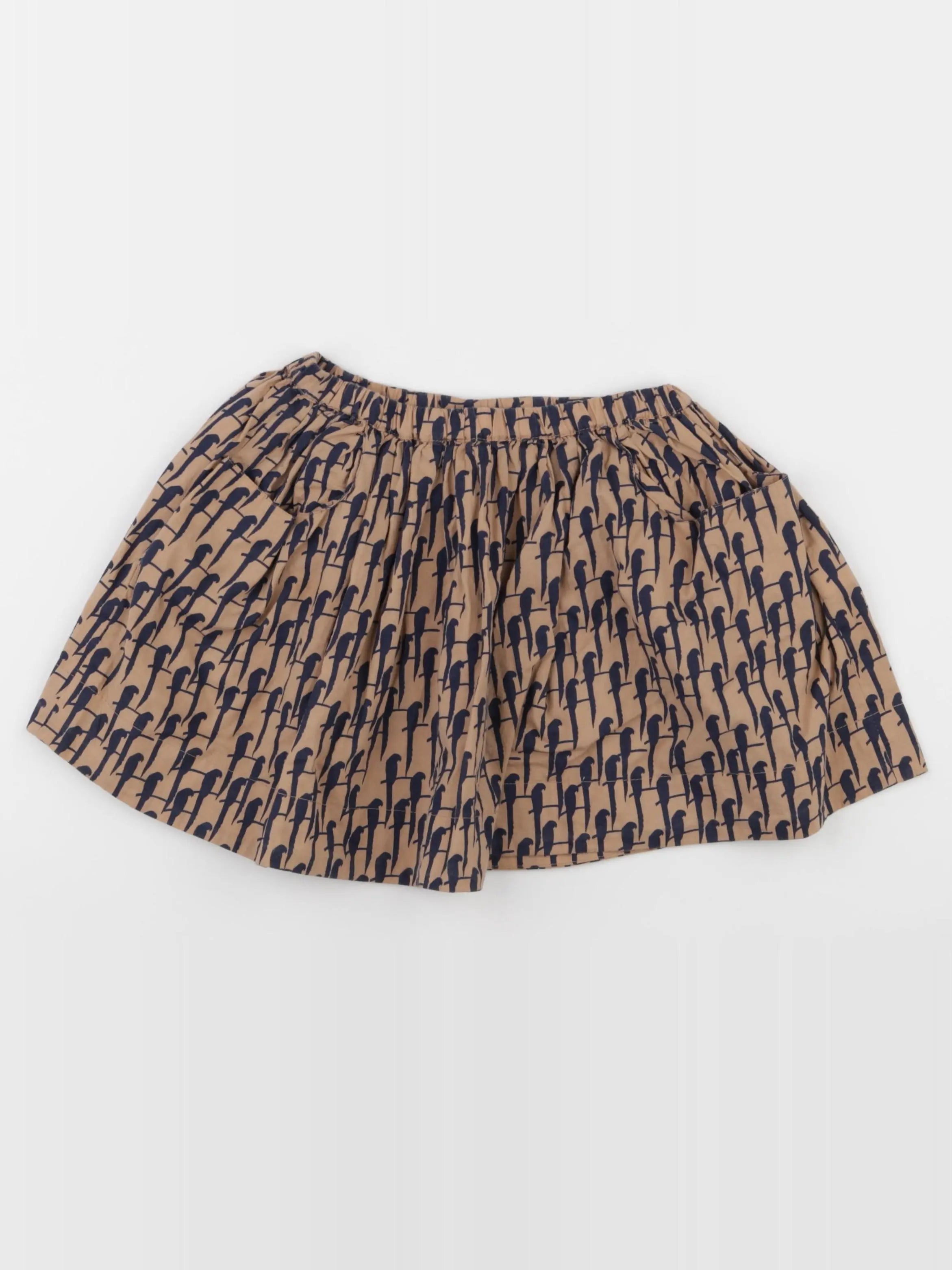 Bonton - jupe marron, noir - 8 ans