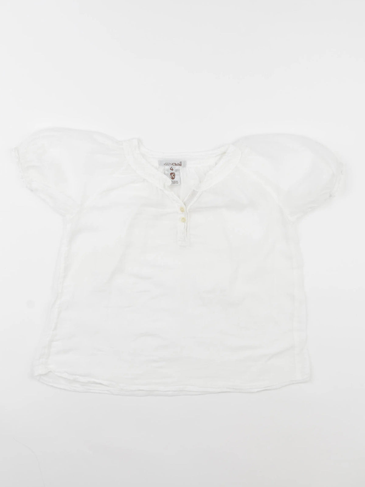 Sunchild - blouse blanc - 4 ans