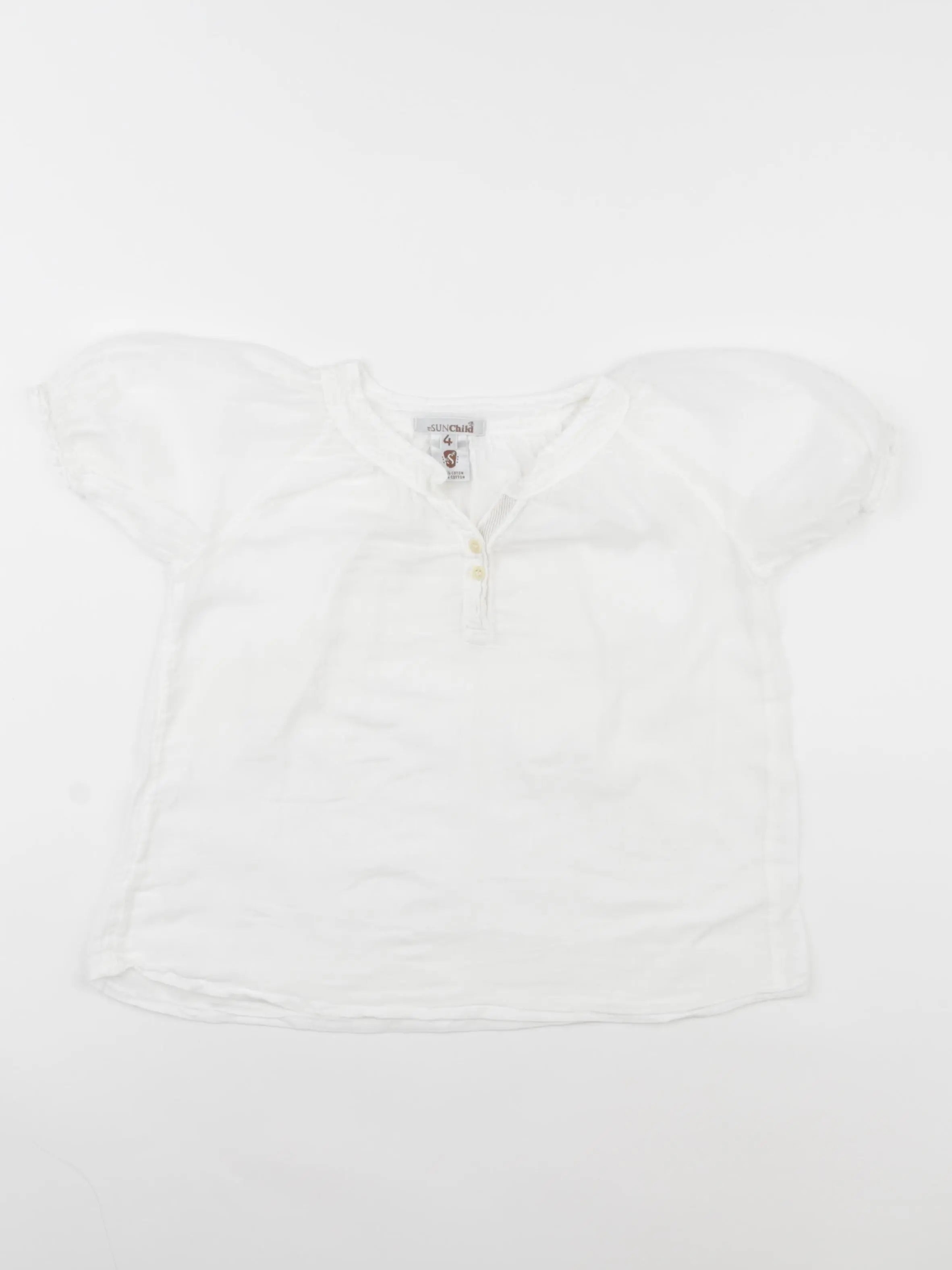 Sunchild - blouse blanc - 4 ans