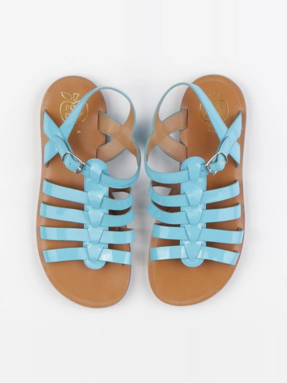 Pom d'Api - sandales bleu - pointure 34