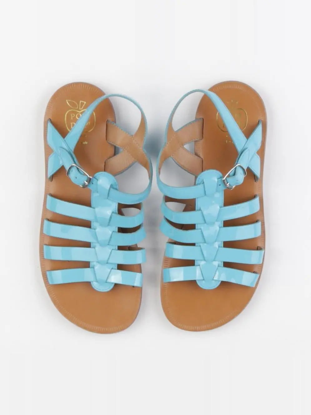 Pom d'Api - sandales bleu - pointure 34