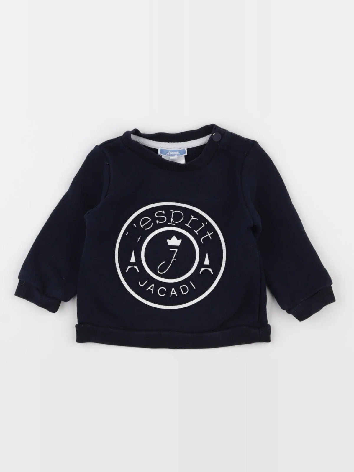 Jacadi - sweat bleu - 12 mois