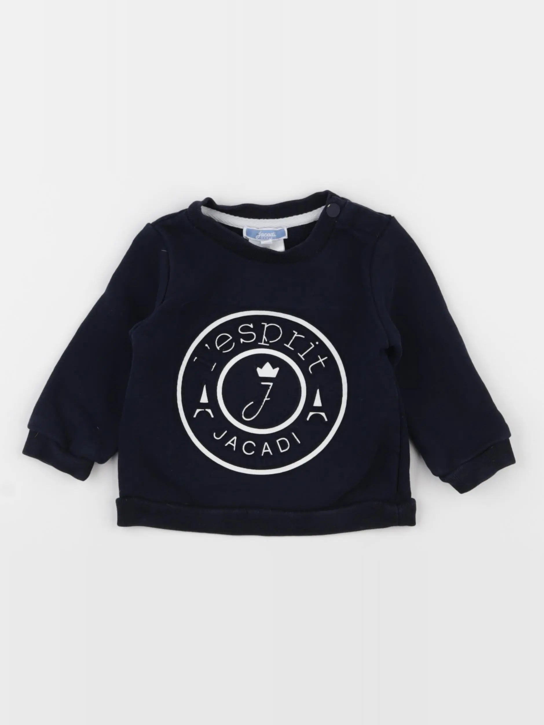 Jacadi - sweat bleu - 12 mois