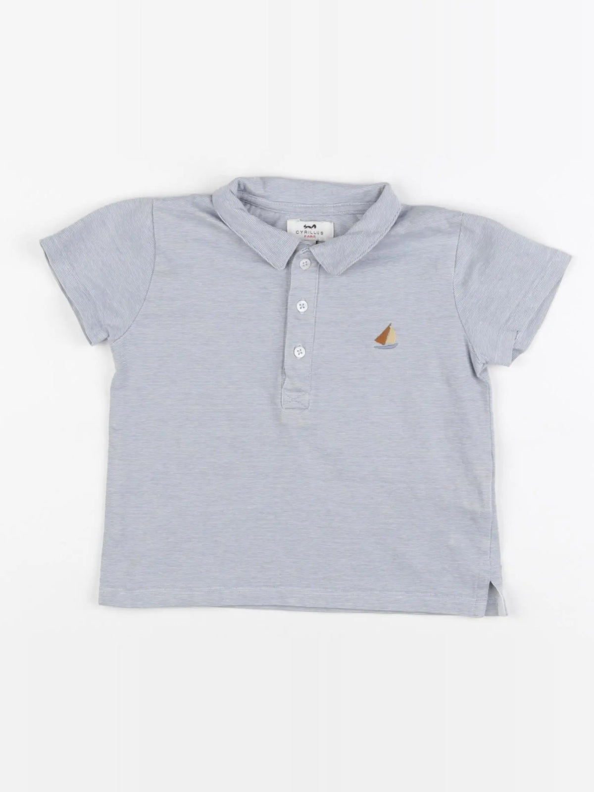 Cyrillus - polo bleu - 36 mois