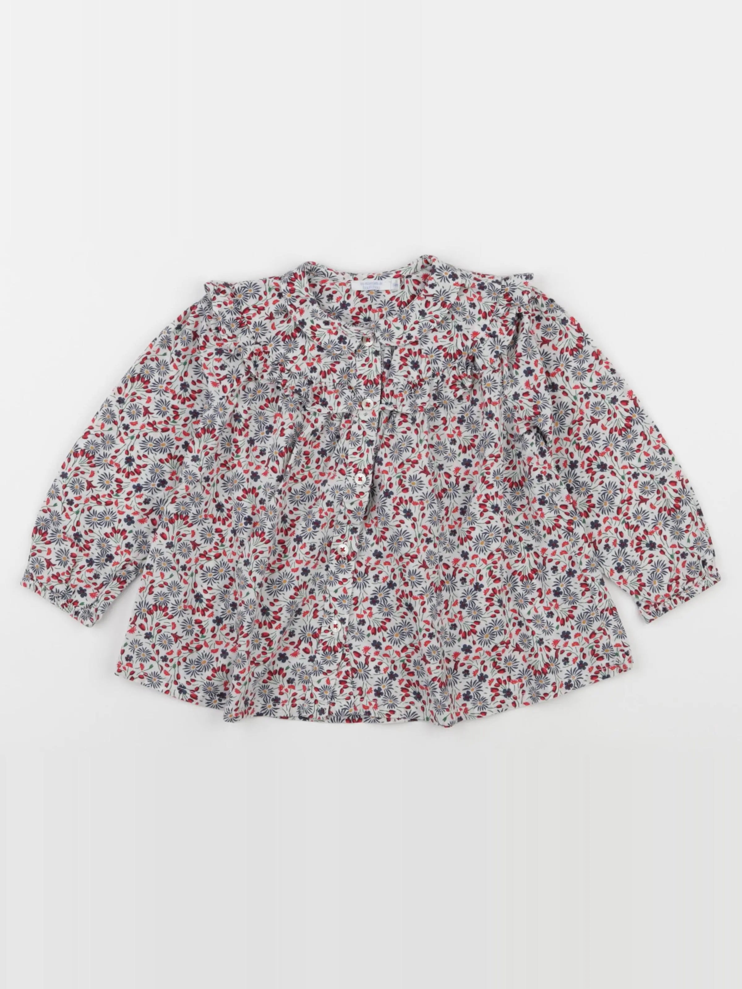 Boutchou - blouse multicolore - 24 mois